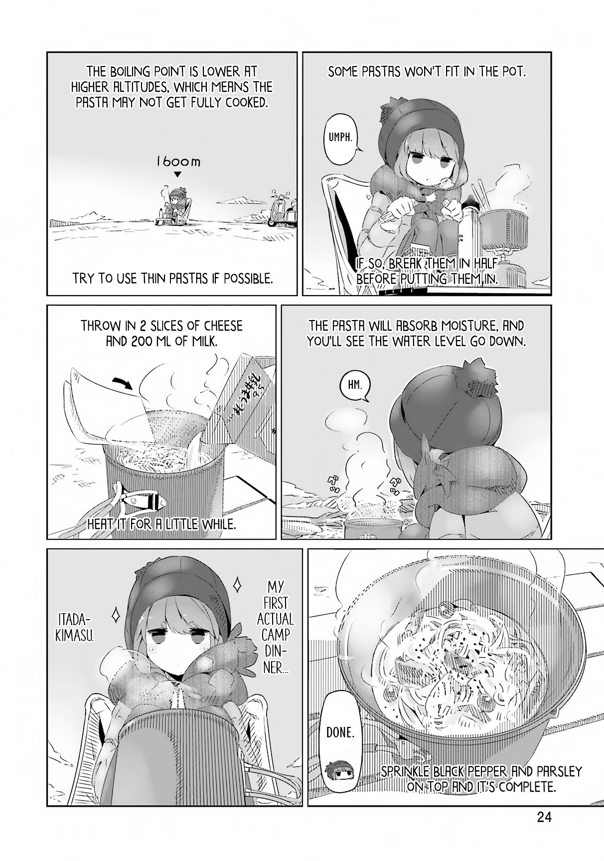 Yurucamp Chapter 7 page 24 - Chapter 7 : Onsen, Bocchi, and a Mountain Meal