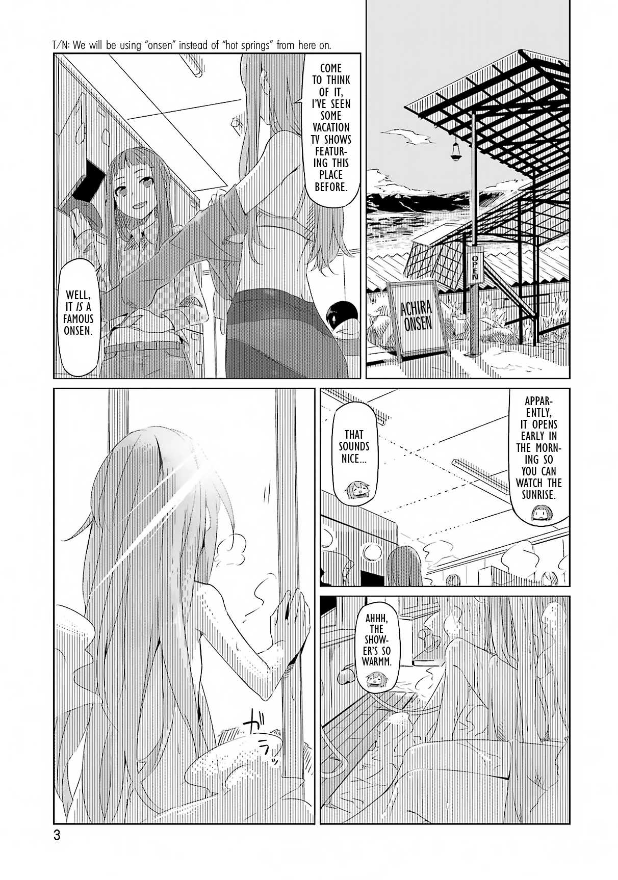 Yurucamp Chapter 7 page 4 - Chapter 7 : Onsen, Bocchi, and a Mountain Meal