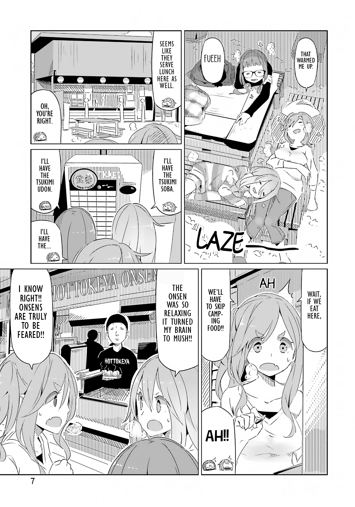Yurucamp Chapter 7 page 8 - Chapter 7 : Onsen, Bocchi, and a Mountain Meal