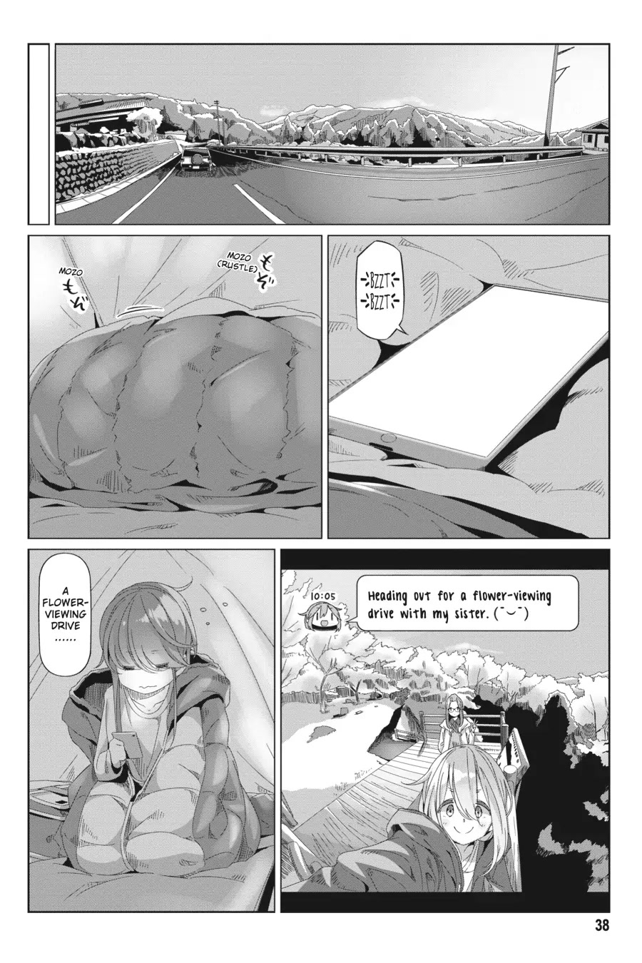 Yurucamp Chapter 71 page 10 - Chapter 71: The Kagamihara Sisters' Cherry-Blossom Excursion