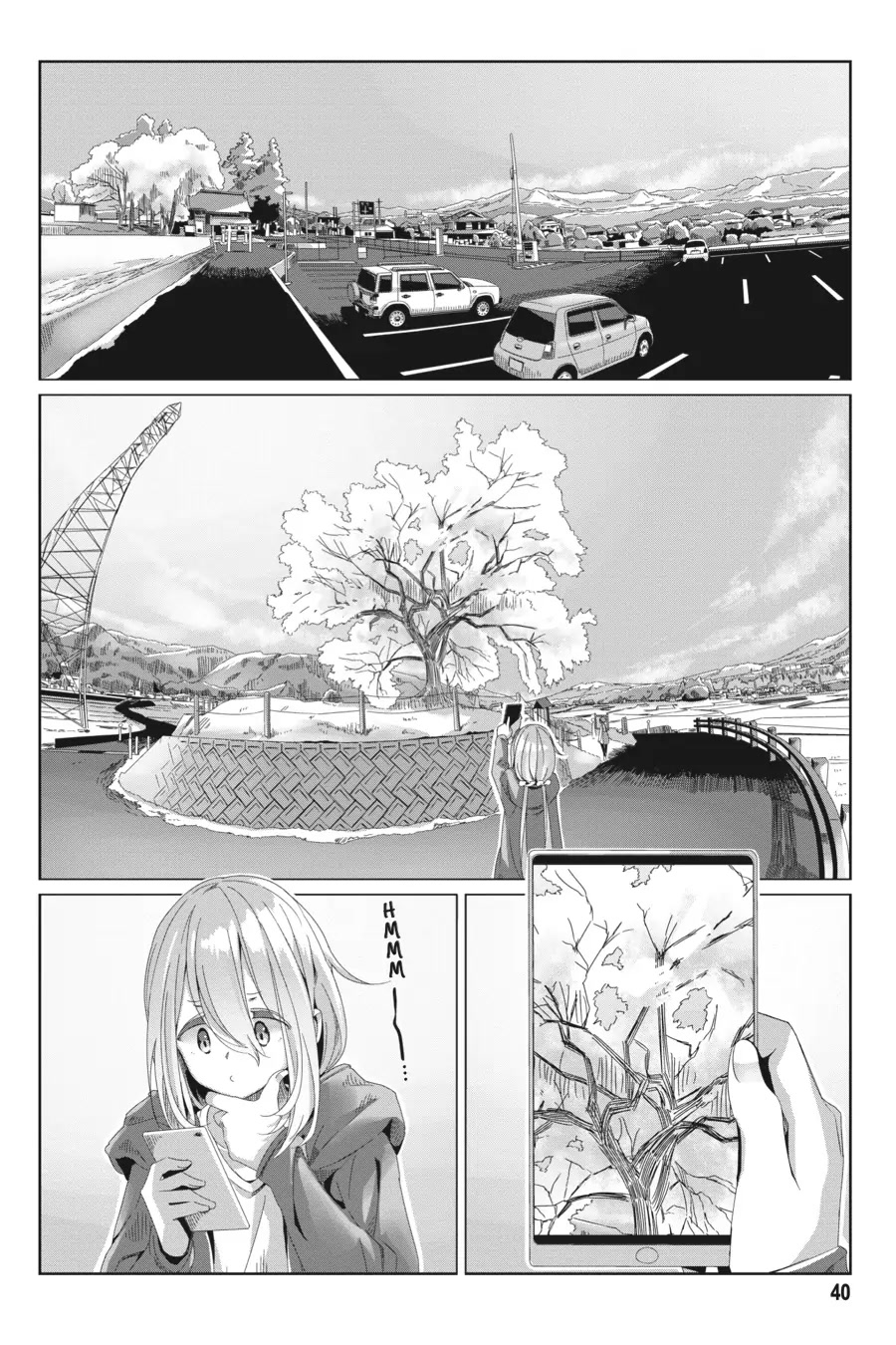Yurucamp Chapter 71 page 12 - Chapter 71: The Kagamihara Sisters' Cherry-Blossom Excursion