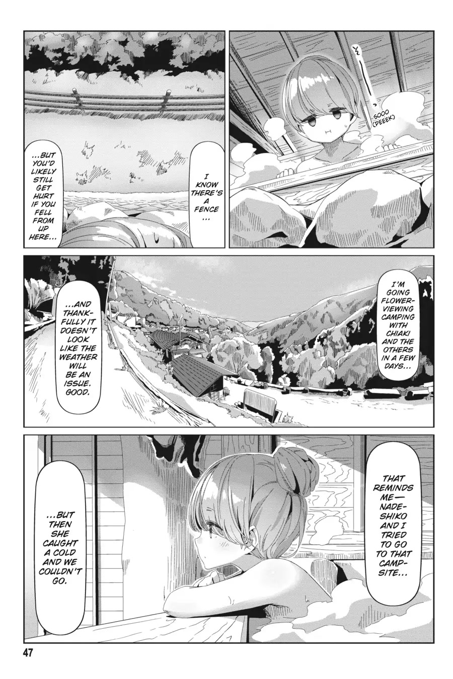 Yurucamp Chapter 71 page 19 - Chapter 71: The Kagamihara Sisters' Cherry-Blossom Excursion