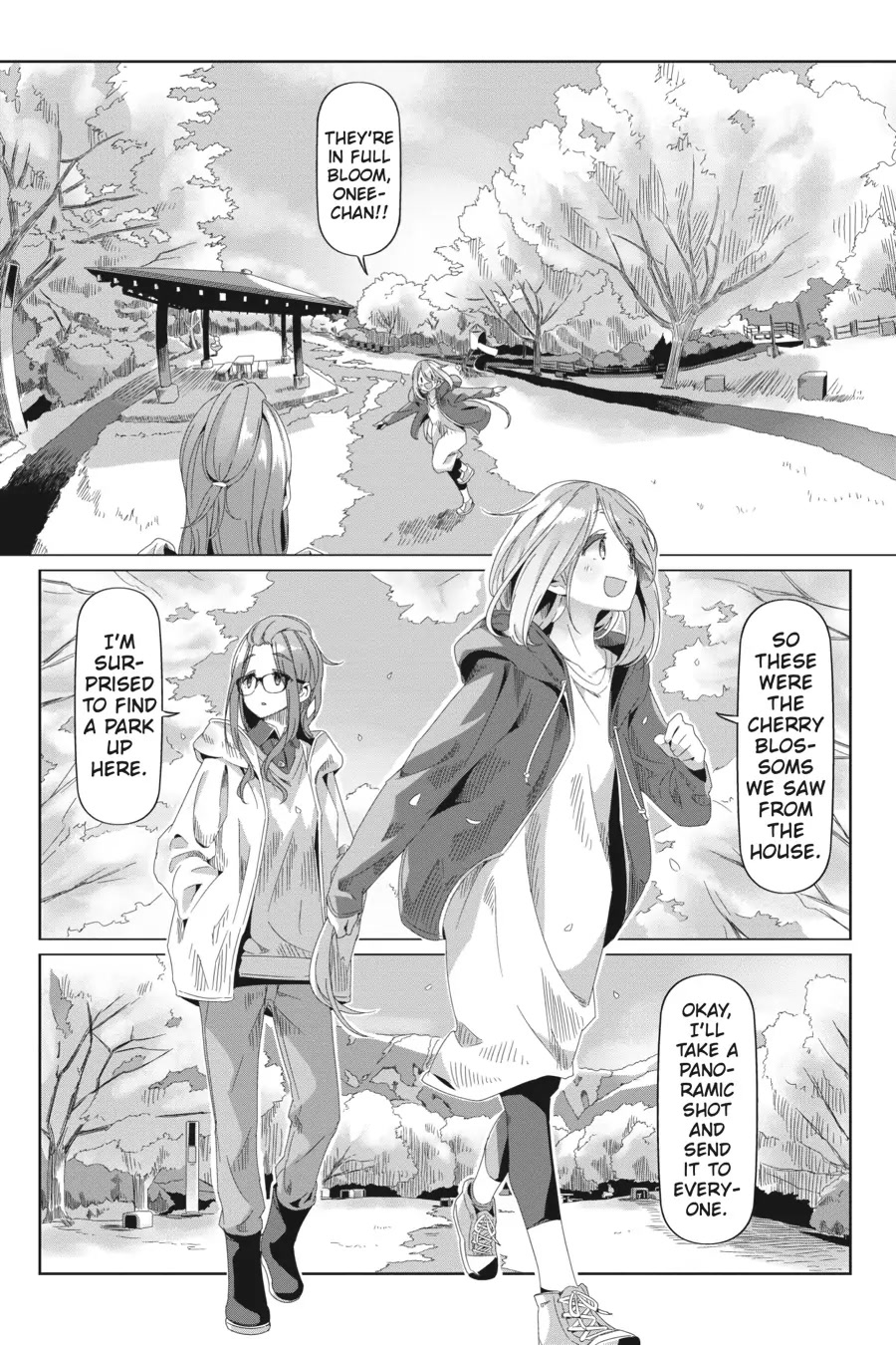 Yurucamp Chapter 71 page 4 - Chapter 71: The Kagamihara Sisters' Cherry-Blossom Excursion