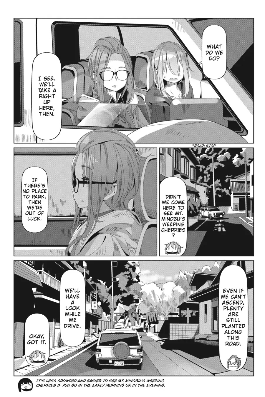 Yurucamp Chapter 71 page 7 - Chapter 71: The Kagamihara Sisters' Cherry-Blossom Excursion