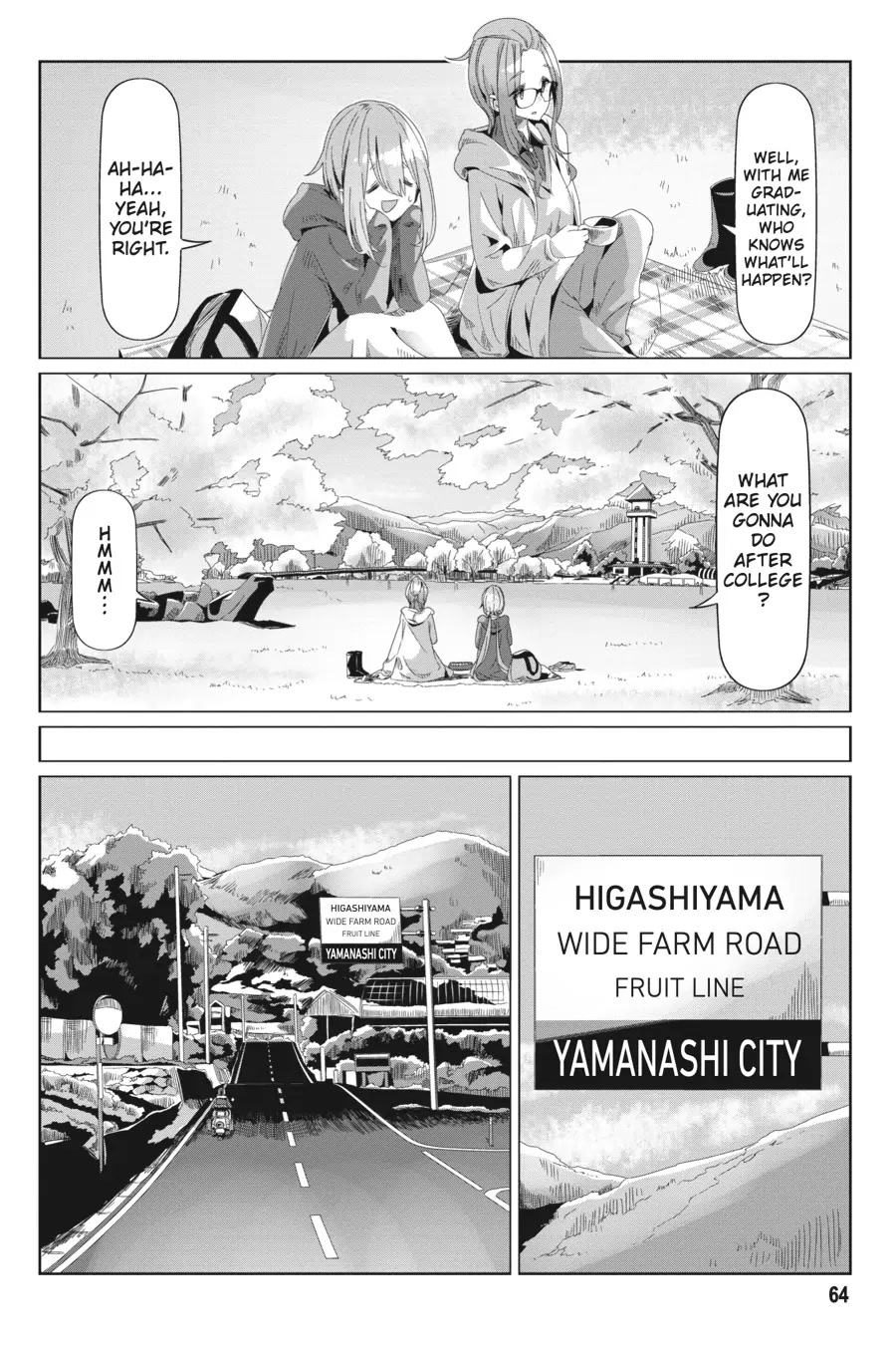 Yurucamp Chapter 72 page 10 - Chapter 72: Spring Touring and Basin Scenery