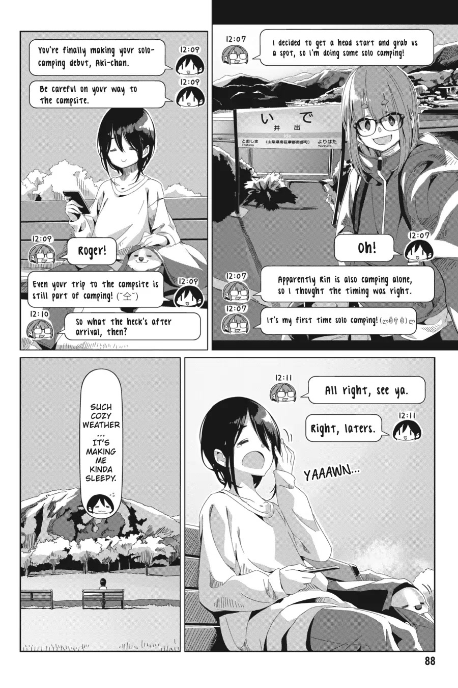 Yurucamp Chapter 73 page 8 - Chapter 73: At Fujikawa Park