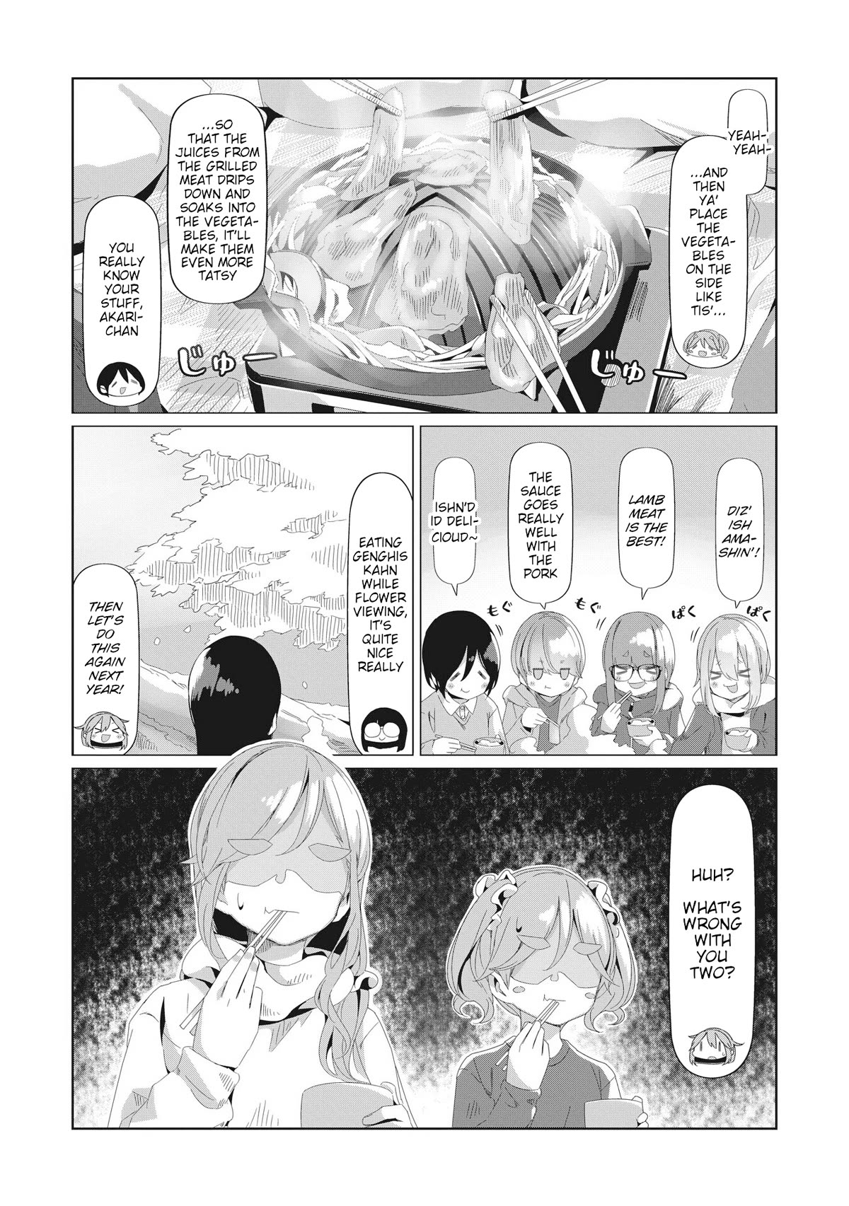 Yurucamp Chapter 77 page 22 - Chapter 77: The Night at the Solo Camp, The Truth of the Inuyama Family