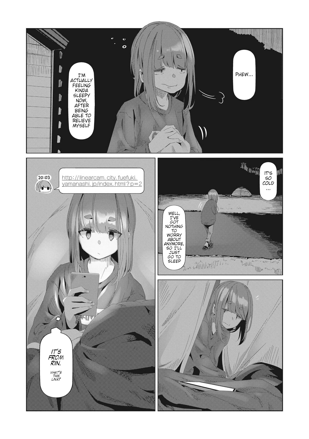 Yurucamp Chapter 77 page 7 - Chapter 77: The Night at the Solo Camp, The Truth of the Inuyama Family