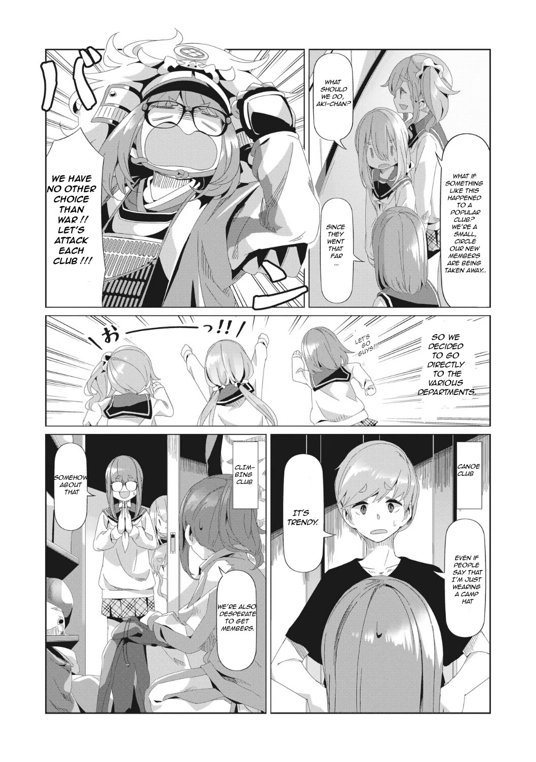 Yurucamp Chapter 78 page 8 - Chapter 78: New Club Member Recruitment Strategy Meeting