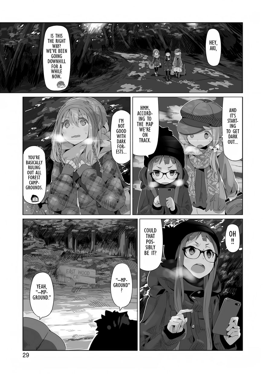 Yurucamp Chapter 8 page 1 - Chapter 8 : The Scenery They Share, Camping Apart