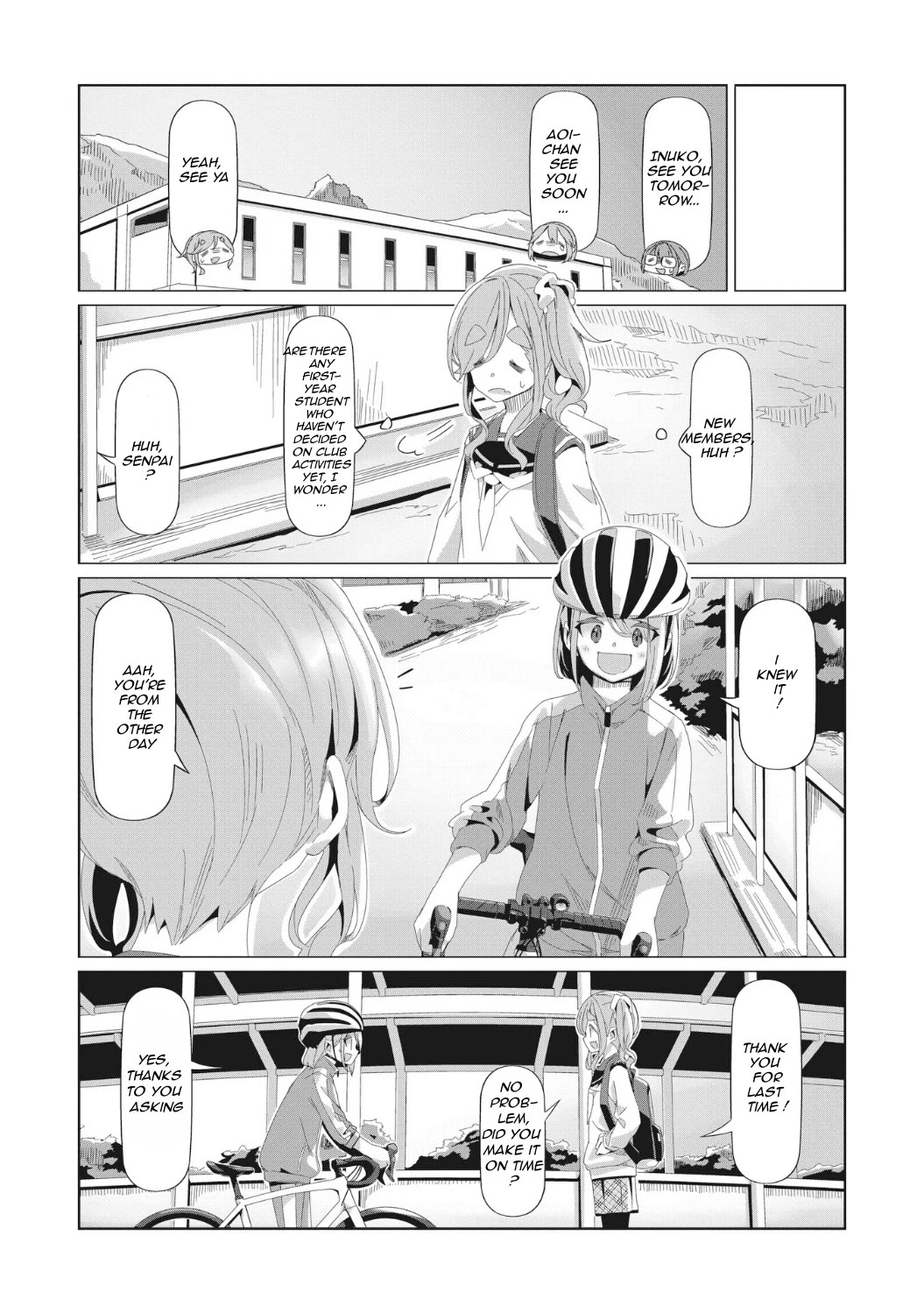 Yurucamp Chapter 80 page 12 - Chapter 80: Welcome, New Club Members