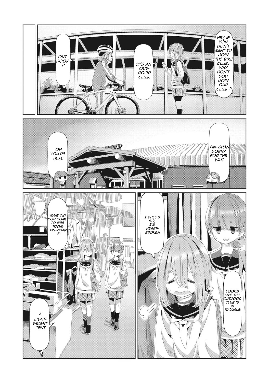 Yurucamp Chapter 80 page 14 - Chapter 80: Welcome, New Club Members