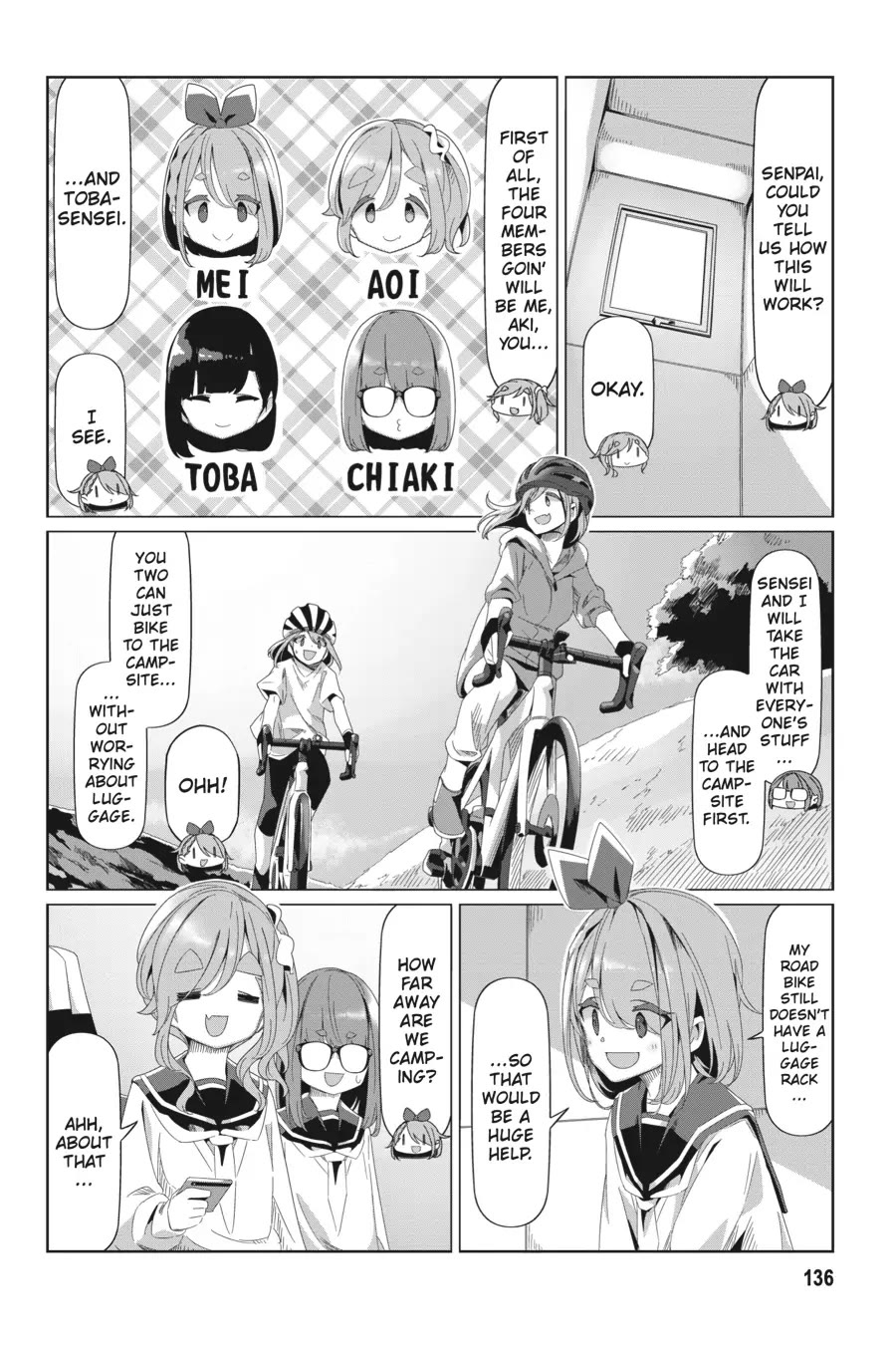 Yurucamp Chapter 81 page 4 - Chapter 81: The OEC's Cycling Camp Plan