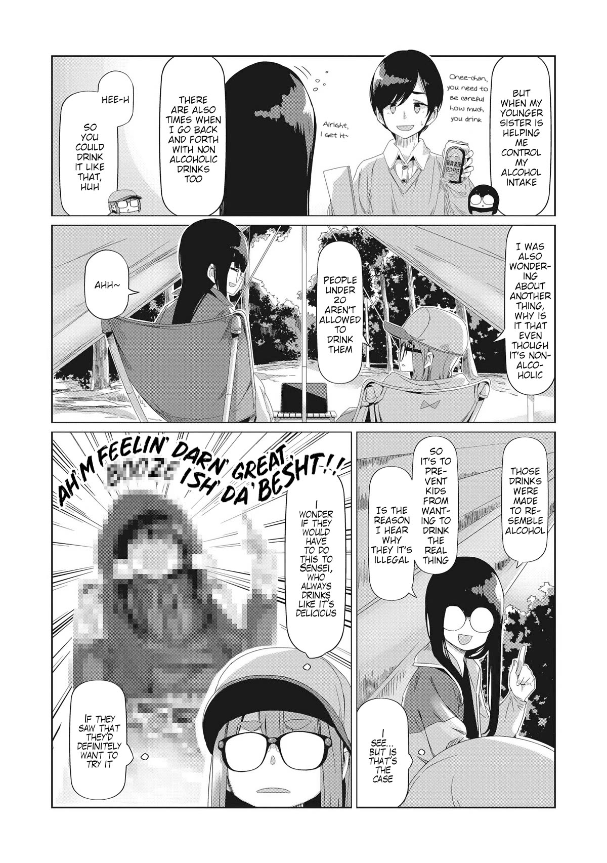 Yurucamp Chapter 83 page 19 - Chapter 83: Chiaki and Minami's Non-Alcoholic Karisaka Camp