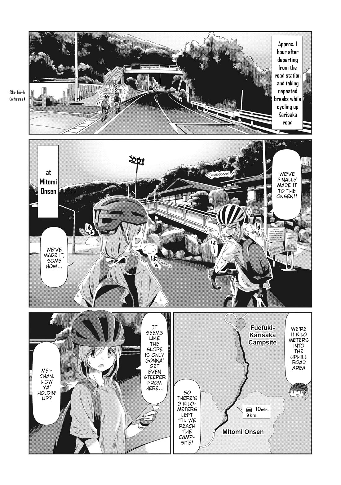 Yurucamp Chapter 84 page 18 - Chapter 84: Full Speed Ahead! Inuko and Mei's Karisaka Hill Climb
