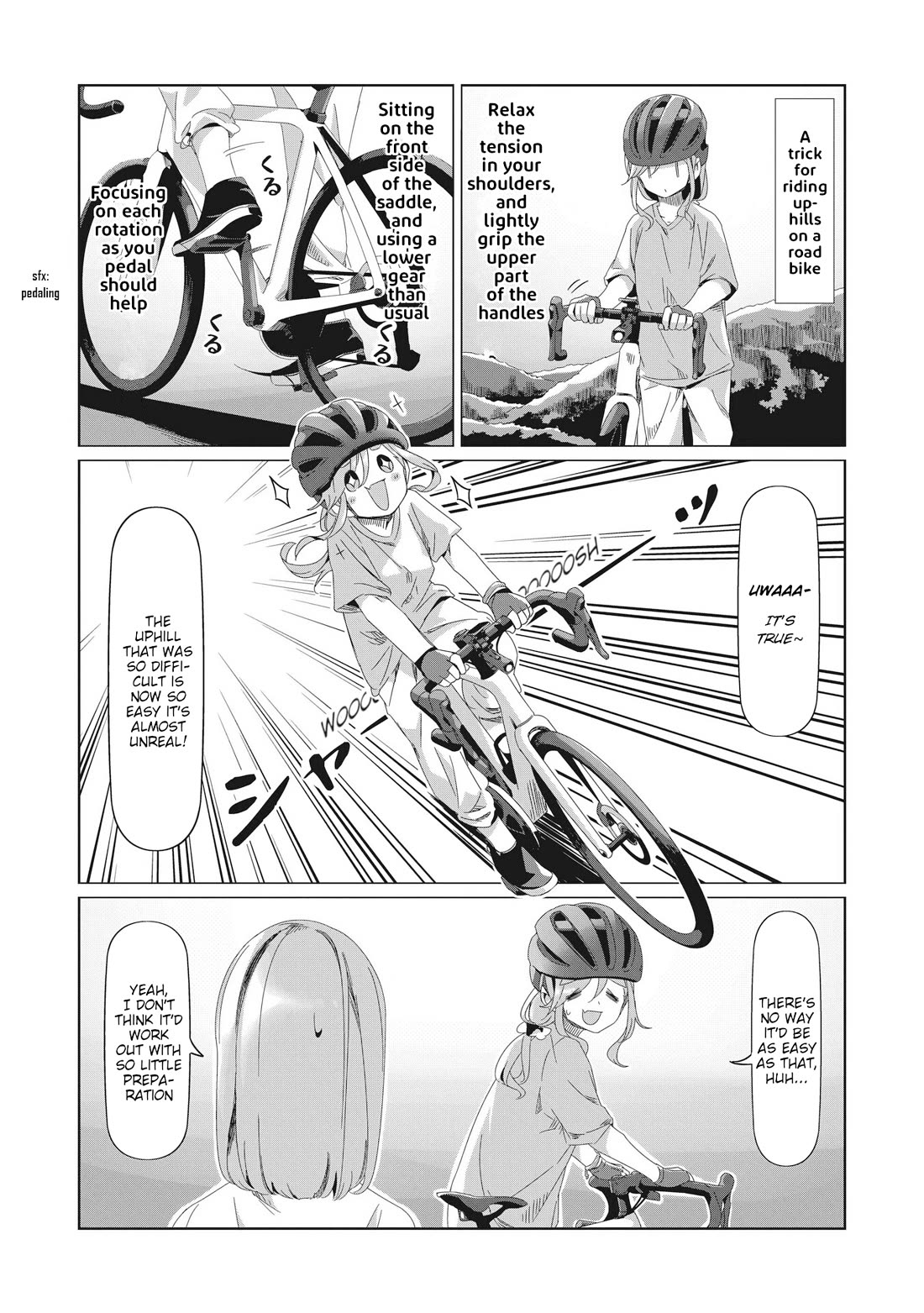 Yurucamp Chapter 84 page 5 - Chapter 84: Full Speed Ahead! Inuko and Mei's Karisaka Hill Climb