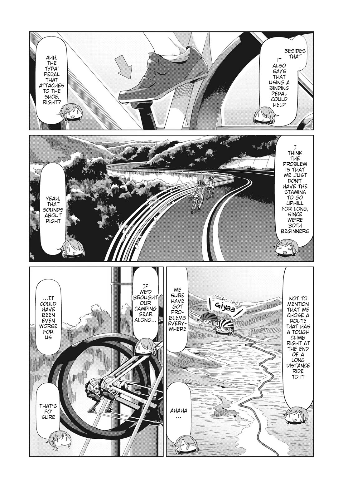 Yurucamp Chapter 84 page 6 - Chapter 84: Full Speed Ahead! Inuko and Mei's Karisaka Hill Climb