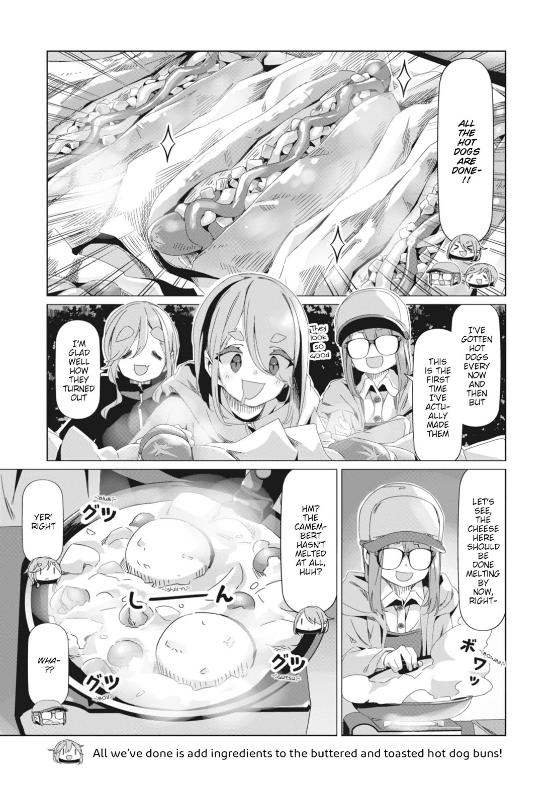 Yurucamp Chapter 85 page 14 - Chapter 85: Empty Stomachs and Dinner at Karisaka