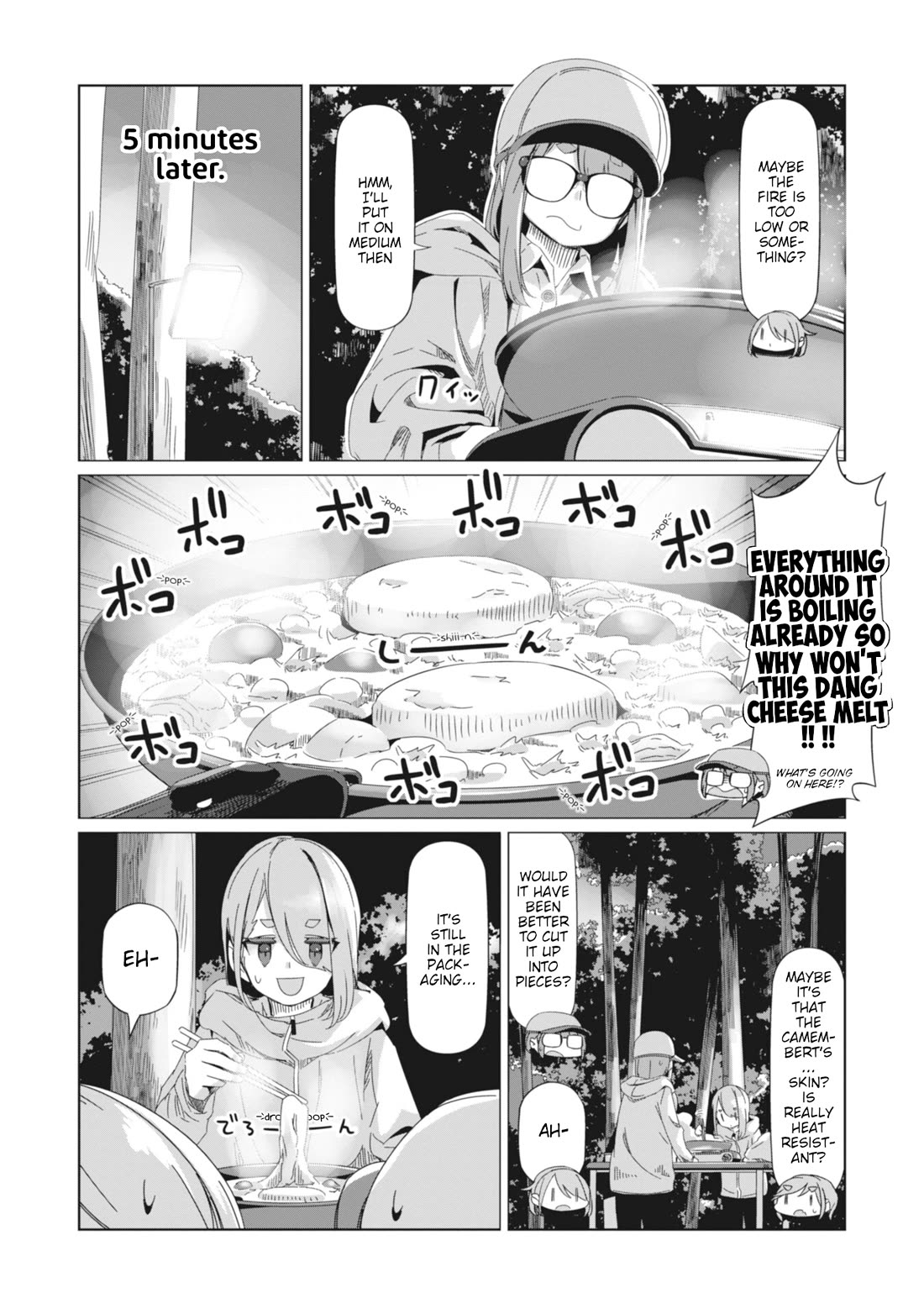 Yurucamp Chapter 85 page 15 - Chapter 85: Empty Stomachs and Dinner at Karisaka