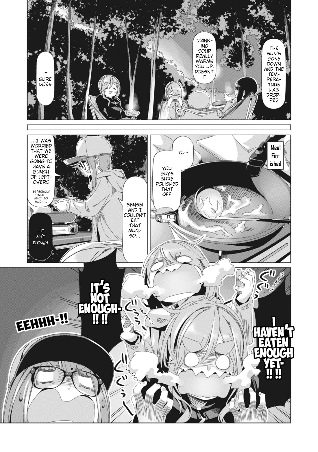 Yurucamp Chapter 85 page 20 - Chapter 85: Empty Stomachs and Dinner at Karisaka