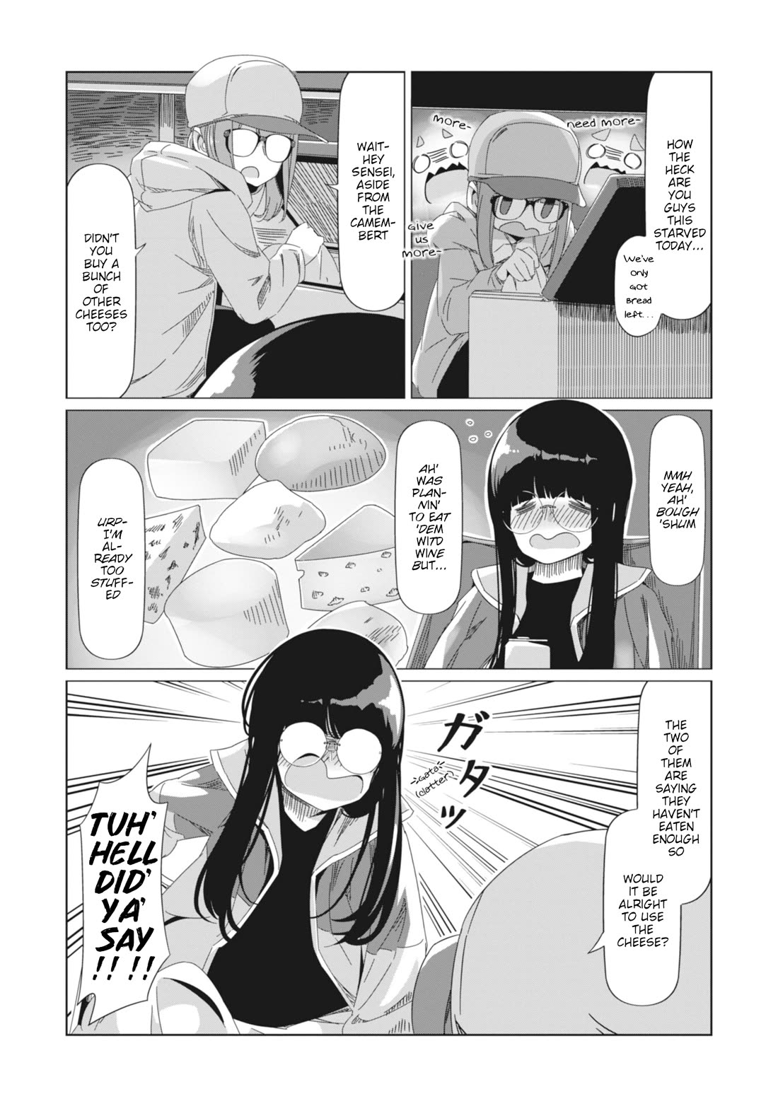 Yurucamp Chapter 85 page 21 - Chapter 85: Empty Stomachs and Dinner at Karisaka