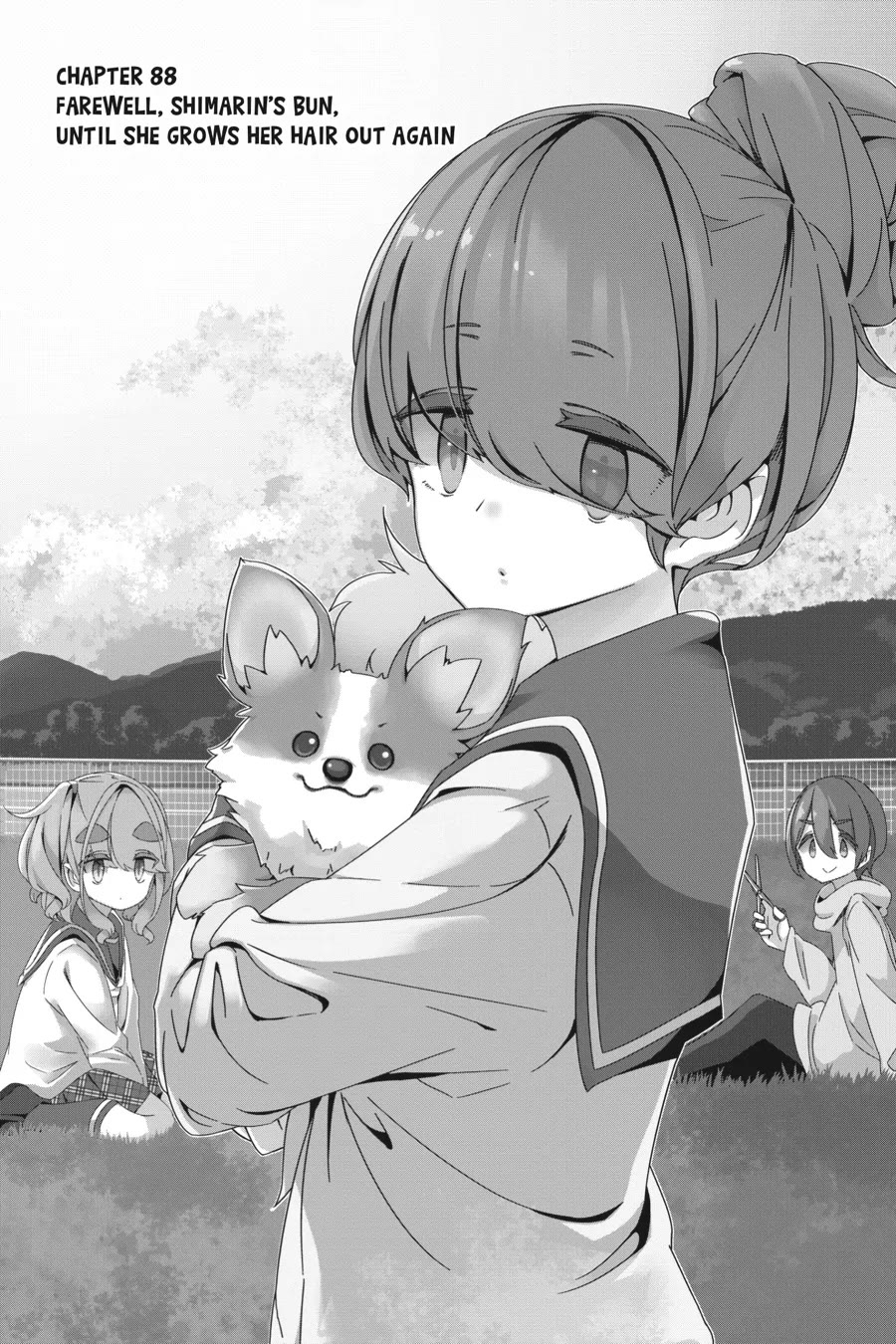 Yurucamp Chapter 88 page 6 - Chapter 88: Farewell, Shimarin's Bun, Until She Grows Her Hair Out Again