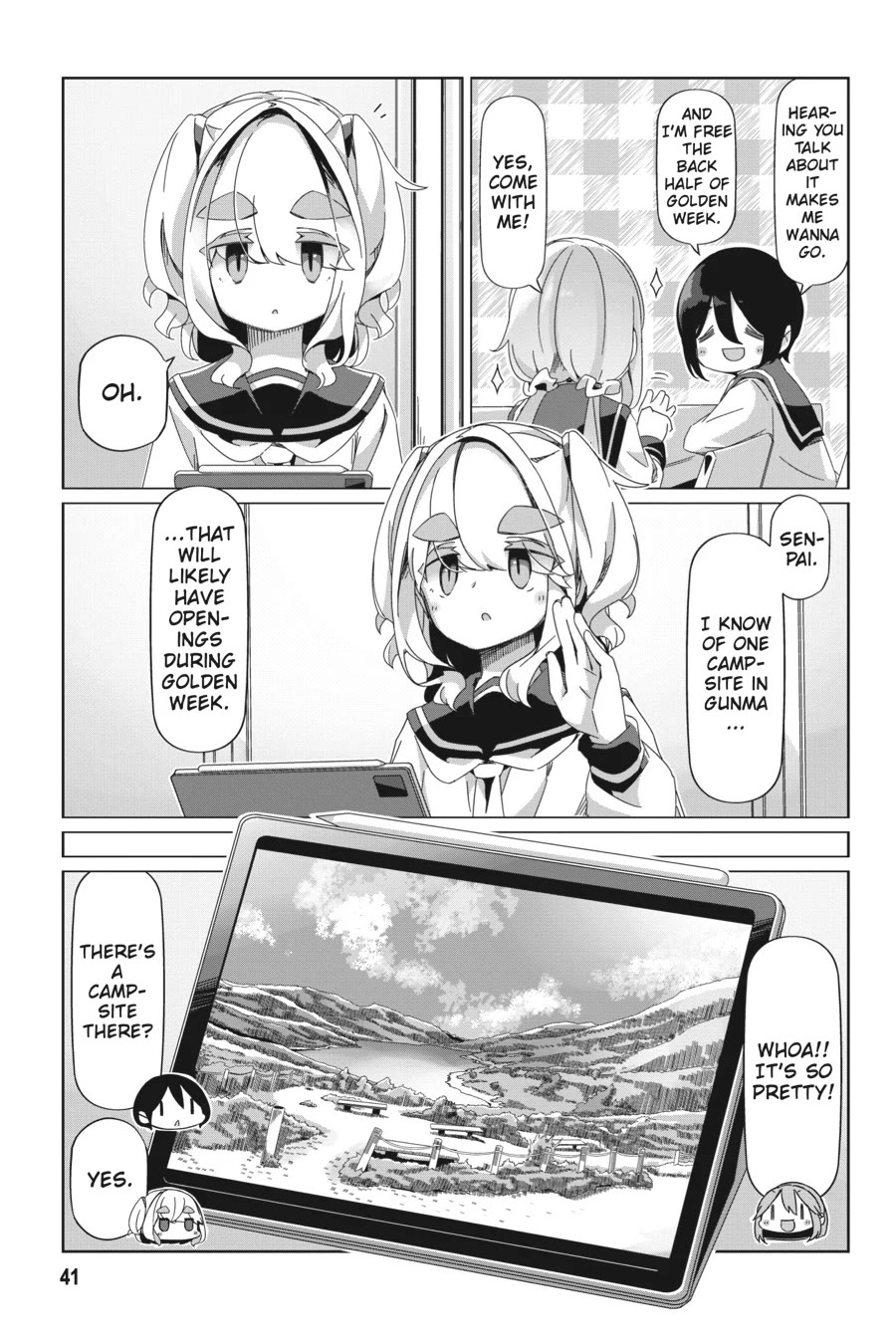 Yurucamp Chapter 89 page 13 - Chapter 89: Nadeshiko's Gunma Solo-Camp Plan