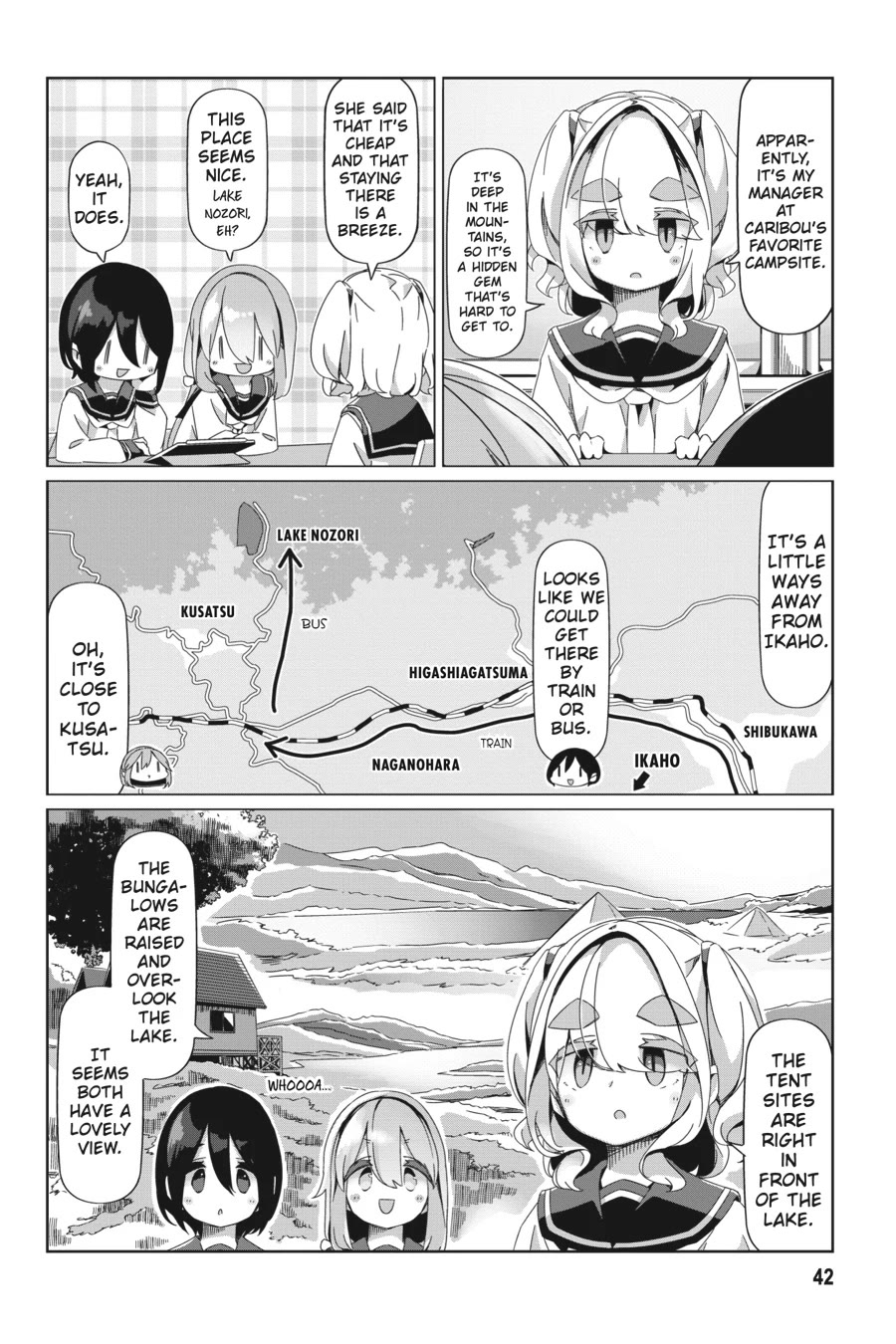 Yurucamp Chapter 89 page 14 - Chapter 89: Nadeshiko's Gunma Solo-Camp Plan