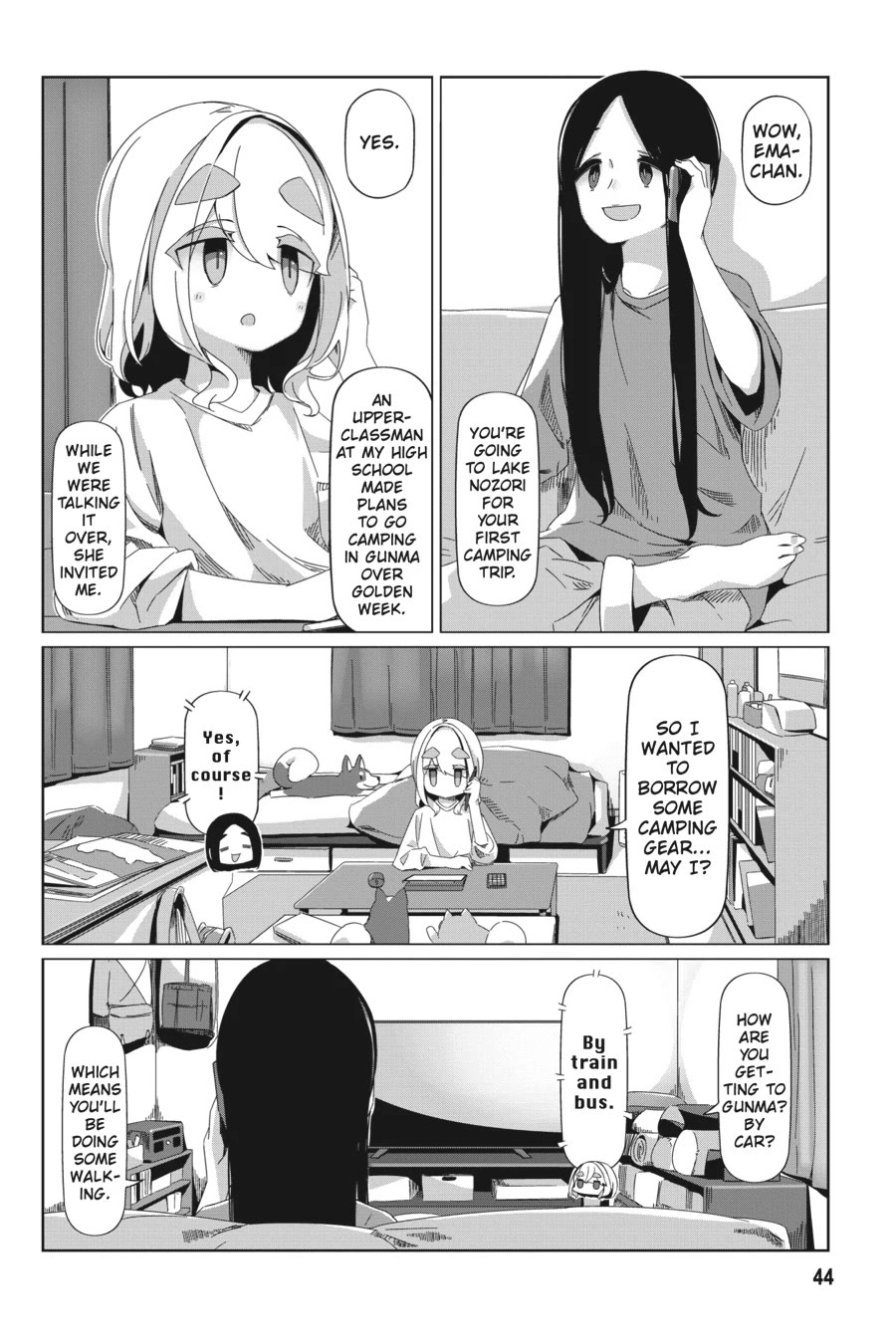 Yurucamp Chapter 89 page 16 - Chapter 89: Nadeshiko's Gunma Solo-Camp Plan