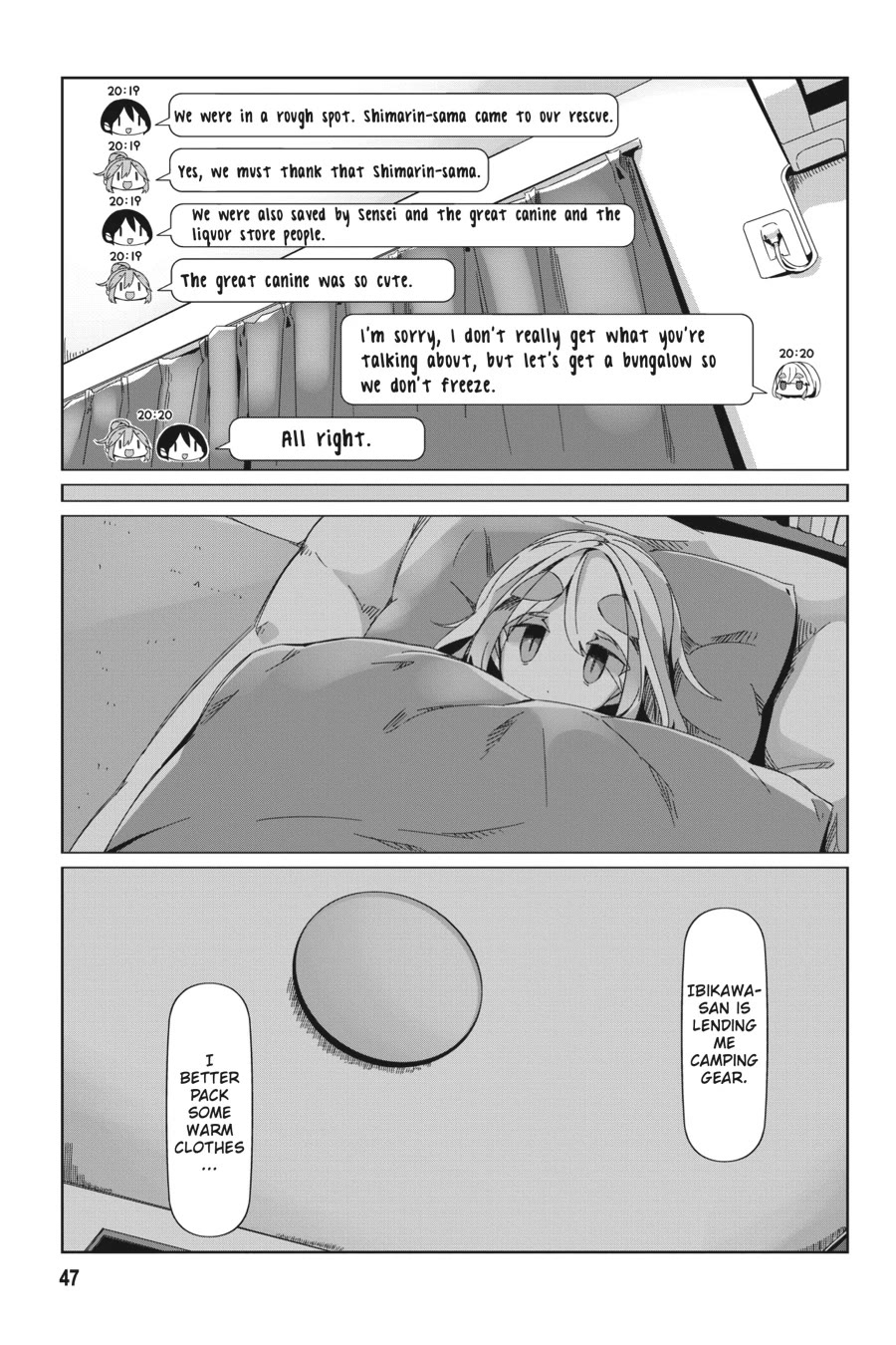 Yurucamp Chapter 89 page 19 - Chapter 89: Nadeshiko's Gunma Solo-Camp Plan