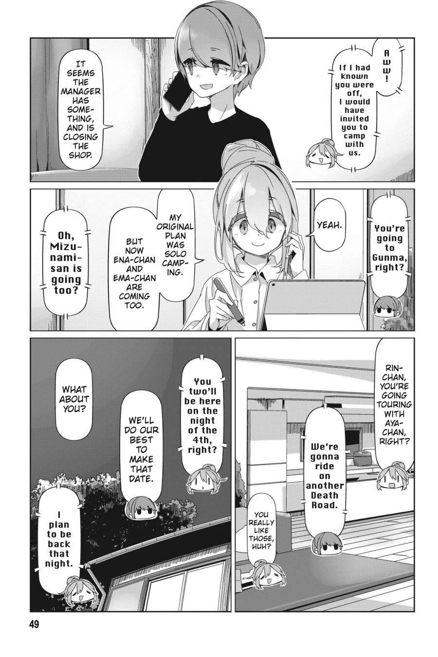 Yurucamp Chapter 89 page 21 - Chapter 89: Nadeshiko's Gunma Solo-Camp Plan