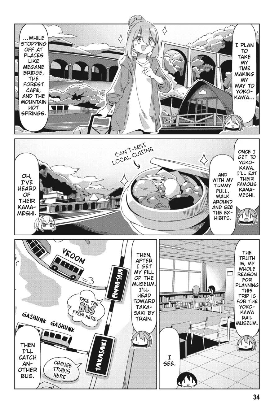 Yurucamp Chapter 89 page 6 - Chapter 89: Nadeshiko's Gunma Solo-Camp Plan