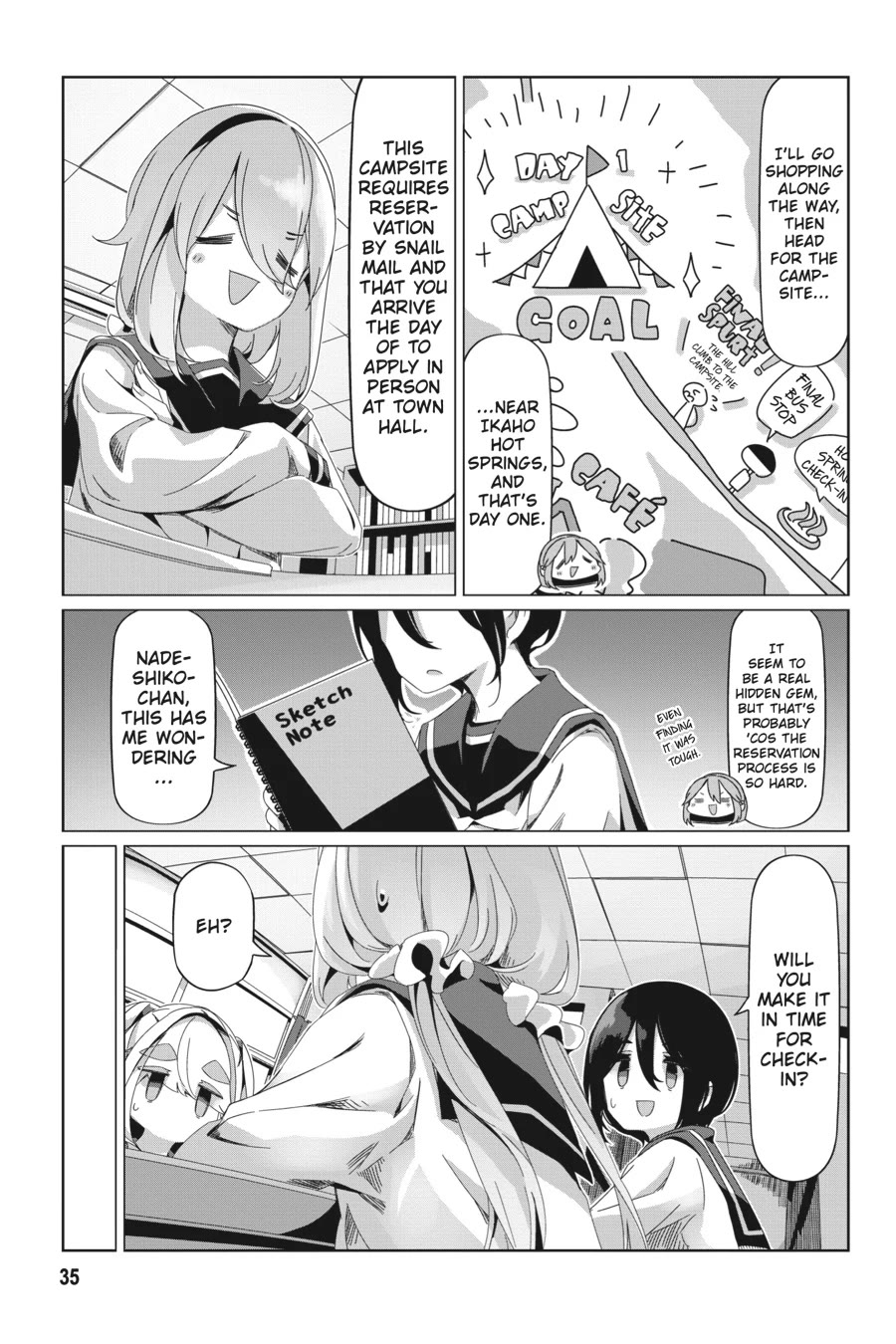 Yurucamp Chapter 89 page 7 - Chapter 89: Nadeshiko's Gunma Solo-Camp Plan