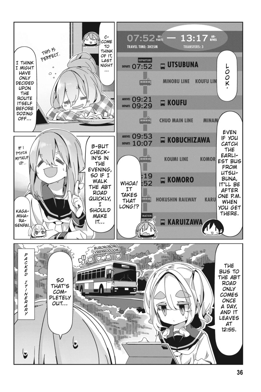 Yurucamp Chapter 89 page 8 - Chapter 89: Nadeshiko's Gunma Solo-Camp Plan