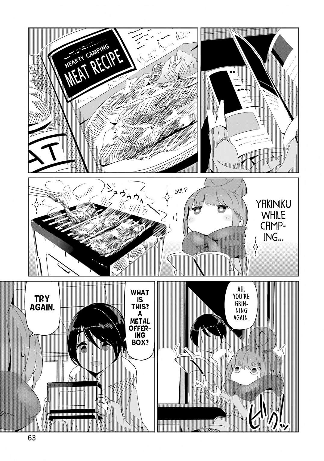 Yurucamp Chapter 9.2 page 11 - Chapter 9 v2 : After-School Souvenirs and Yakiniku Basics