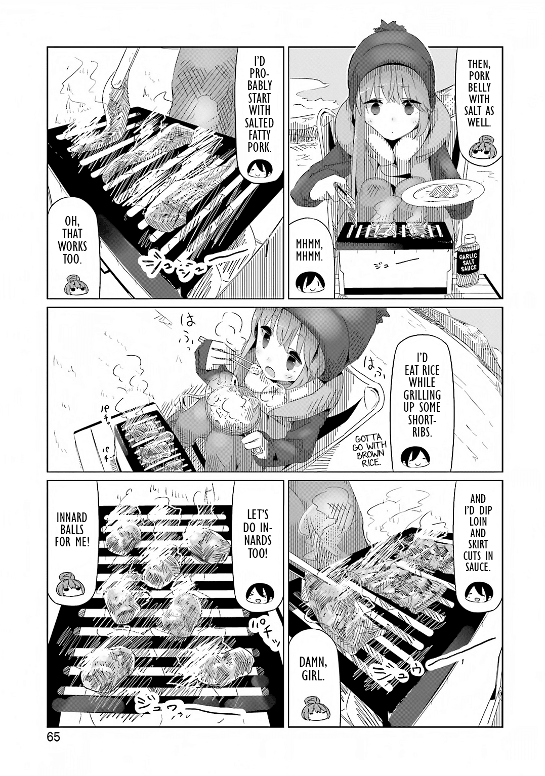 Yurucamp Chapter 9.2 page 13 - Chapter 9 v2 : After-School Souvenirs and Yakiniku Basics