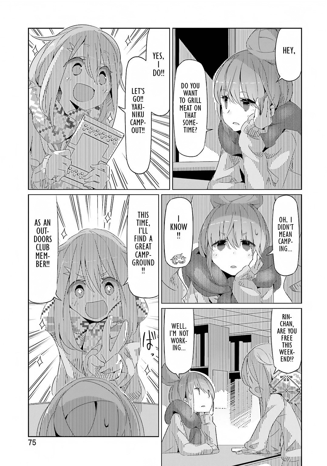 Yurucamp Chapter 9.2 page 23 - Chapter 9 v2 : After-School Souvenirs and Yakiniku Basics