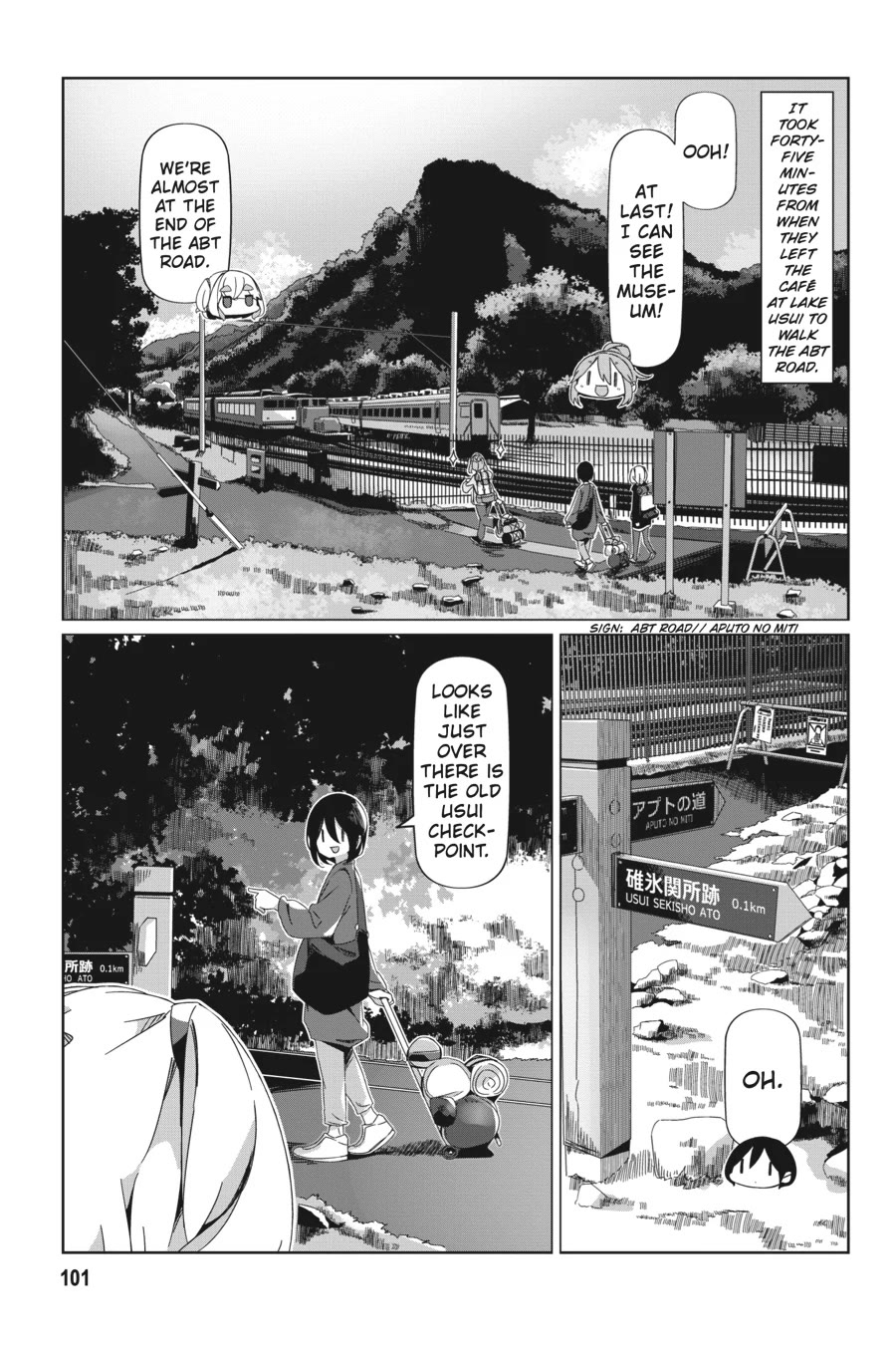 Yurucamp Chapter 91 page 21 - Chapter 91: The Abandoned Abt Rail Walking Trail