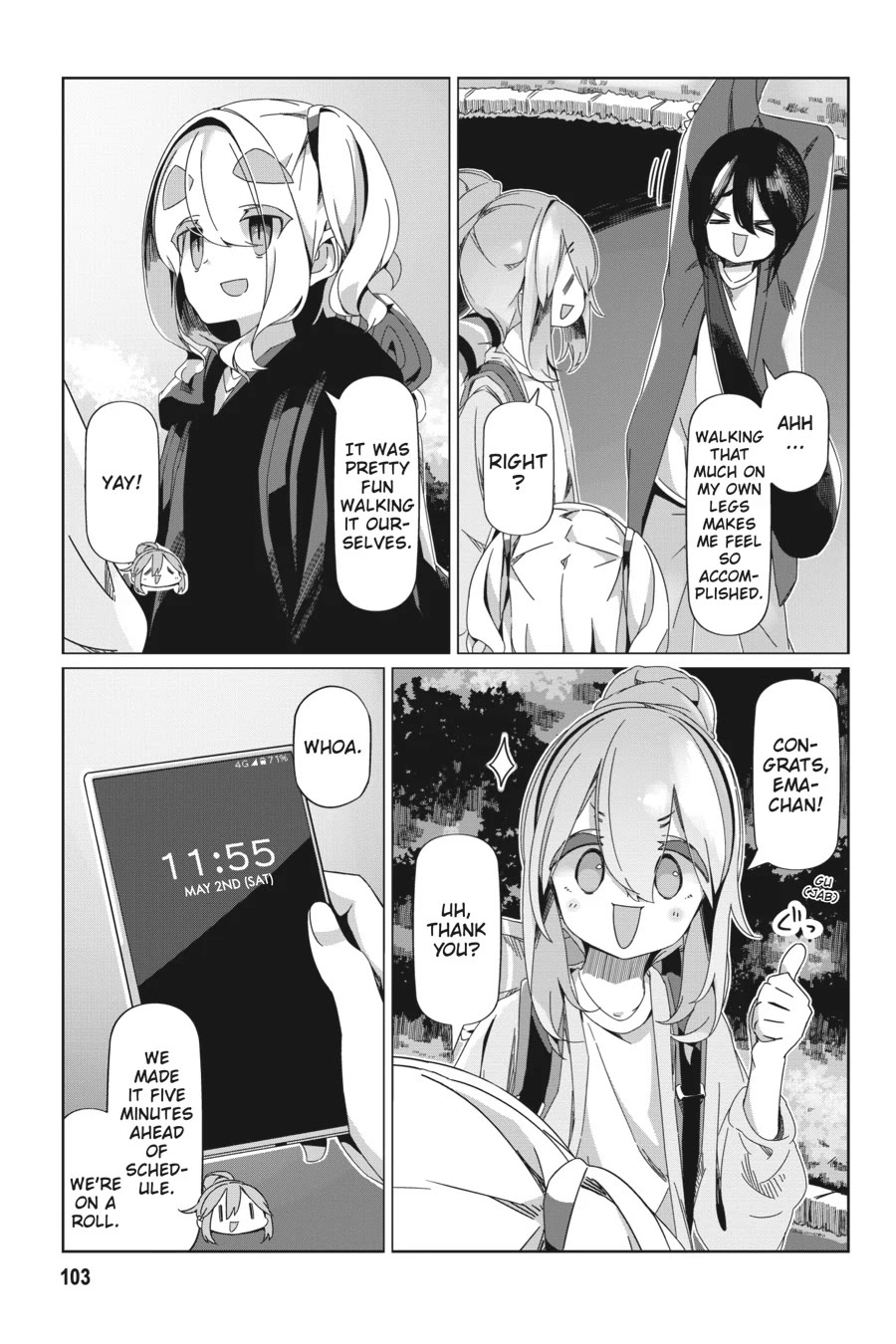 Yurucamp Chapter 91 page 23 - Chapter 91: The Abandoned Abt Rail Walking Trail