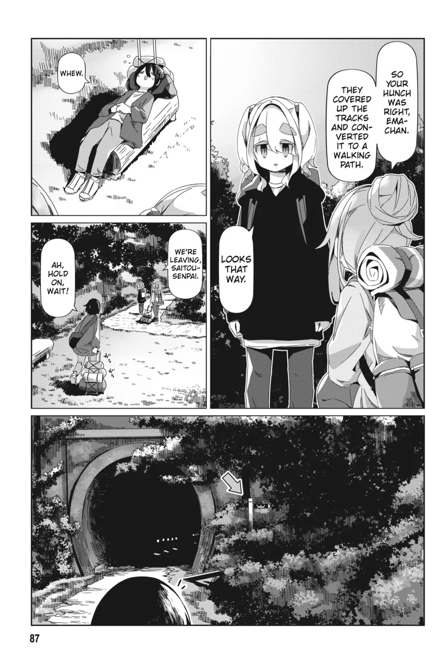 Yurucamp Chapter 91 page 7 - Chapter 91: The Abandoned Abt Rail Walking Trail