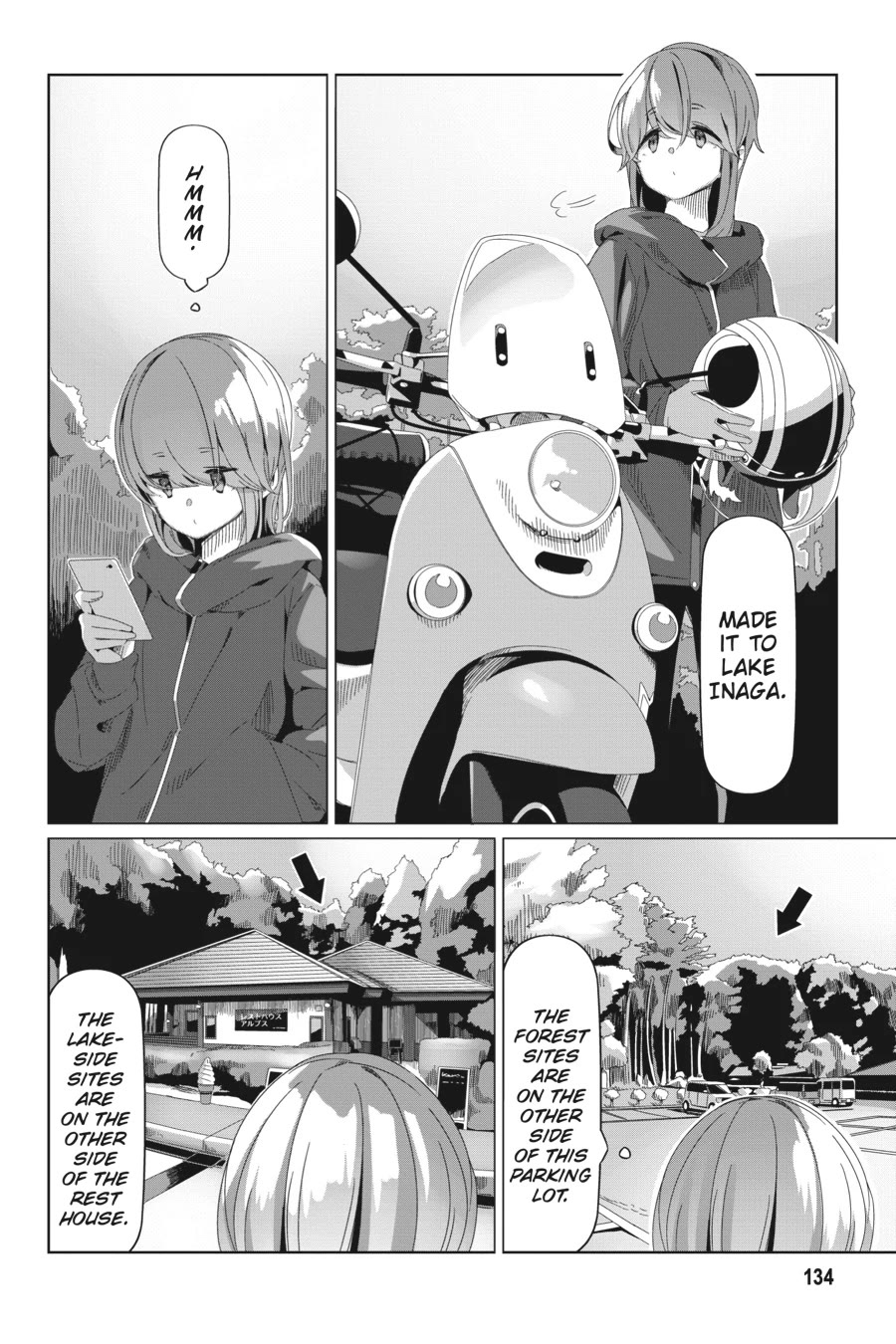 Yurucamp Chapter 92.5 page 2 - Chapter 92.5: Special Episode Rin and Nadeshiko's Lake Inaga Spring Camp