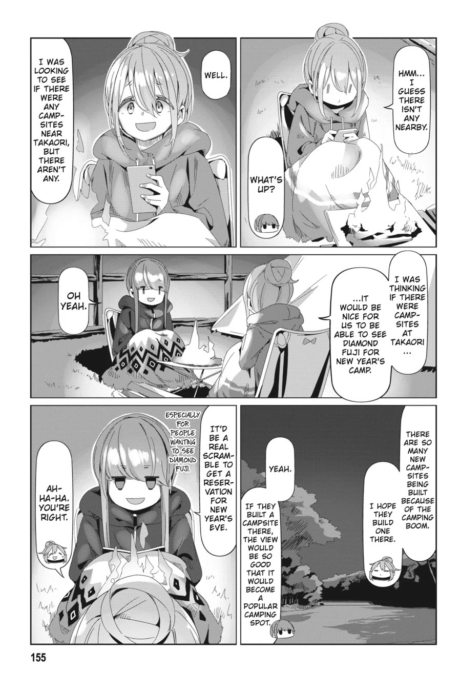 Yurucamp Chapter 92.5 page 22 - Chapter 92.5: Special Episode Rin and Nadeshiko's Lake Inaga Spring Camp