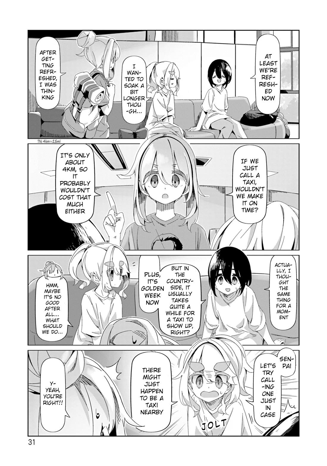 Yurucamp Chapter 94 page 3 - Chapter 94: Time is almost up! How far to the campground!?