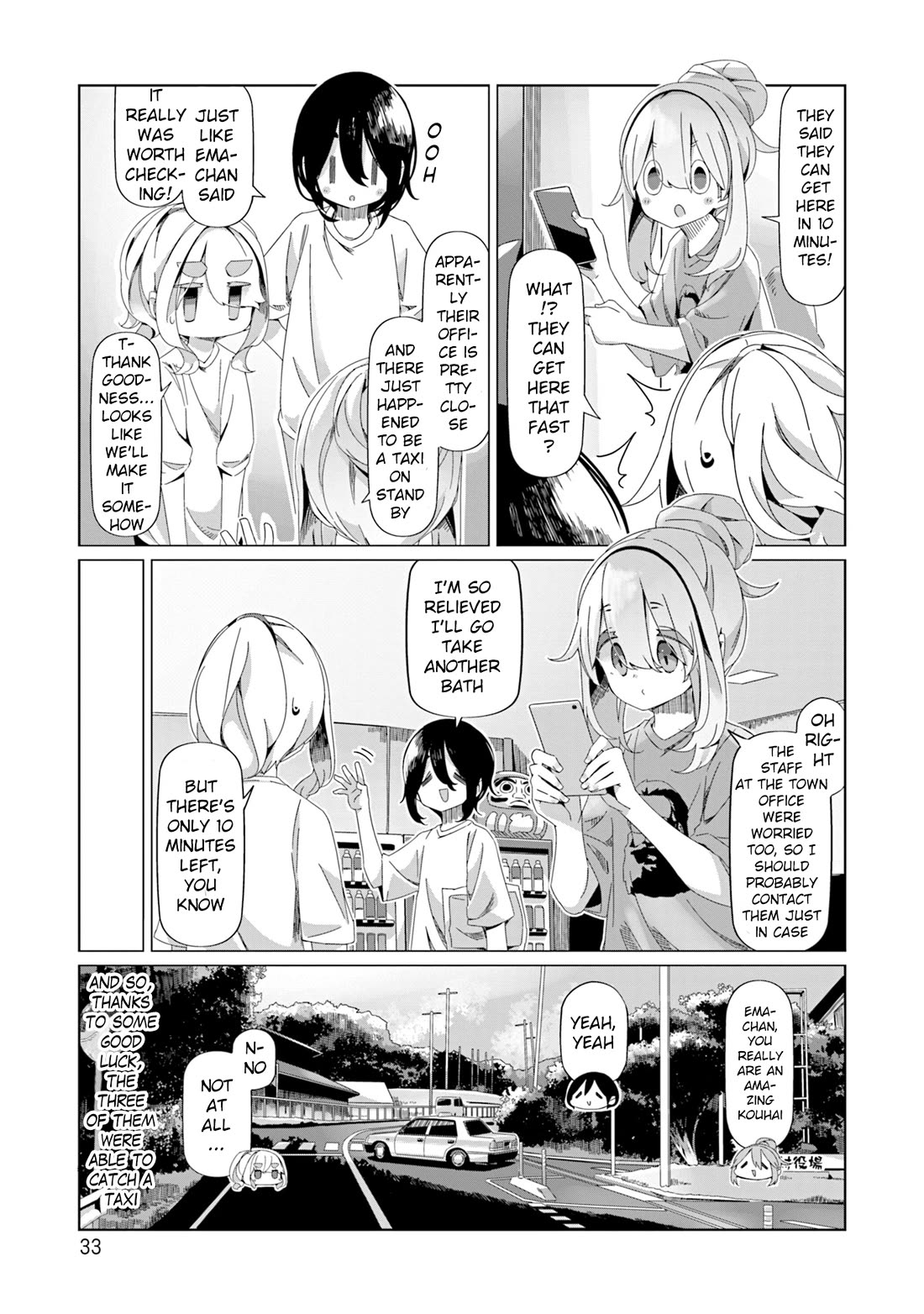 Yurucamp Chapter 94 page 5 - Chapter 94: Time is almost up! How far to the campground!?