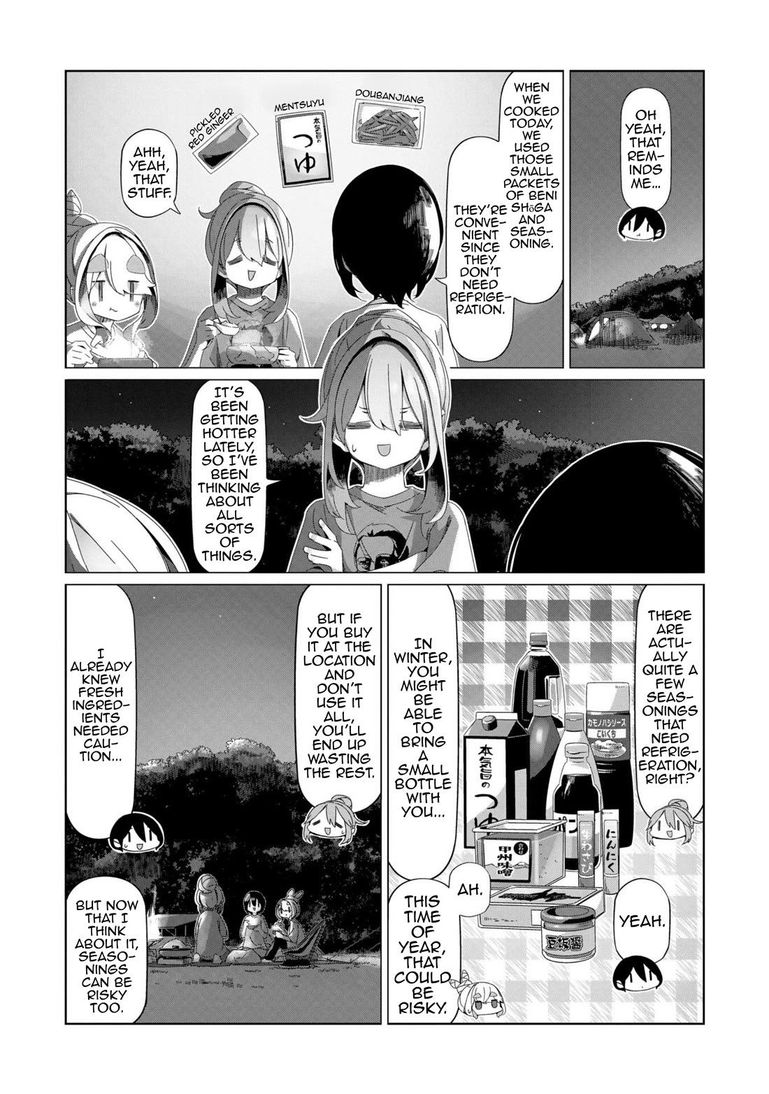 Yurucamp Chapter 95 page 8 - Chapter 95: A Night of Camping and the Mystery of Gummma