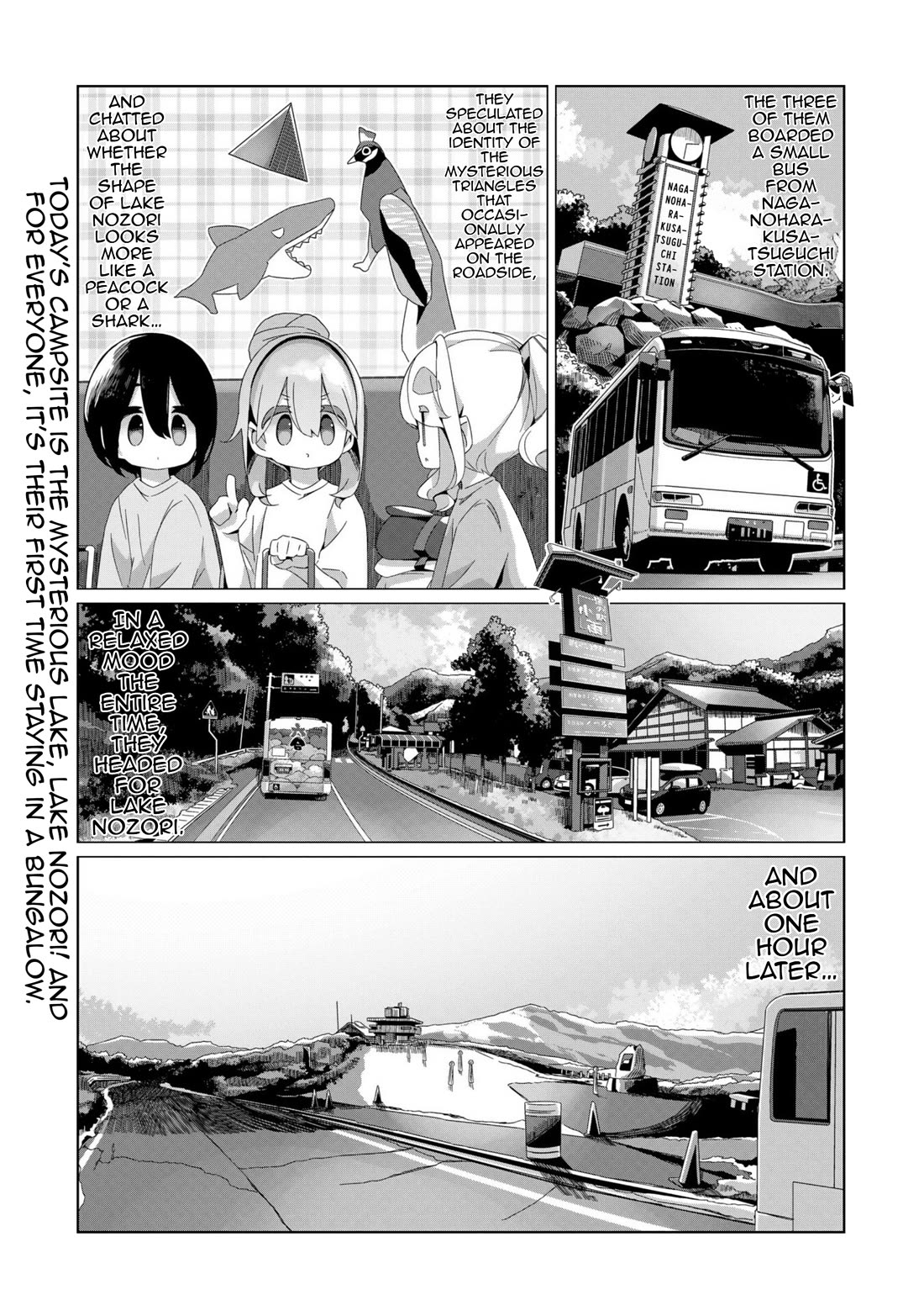 Yurucamp Chapter 97 page 1 - Chapter 97: Early Summer Winter Scenery at Lake Nozori
