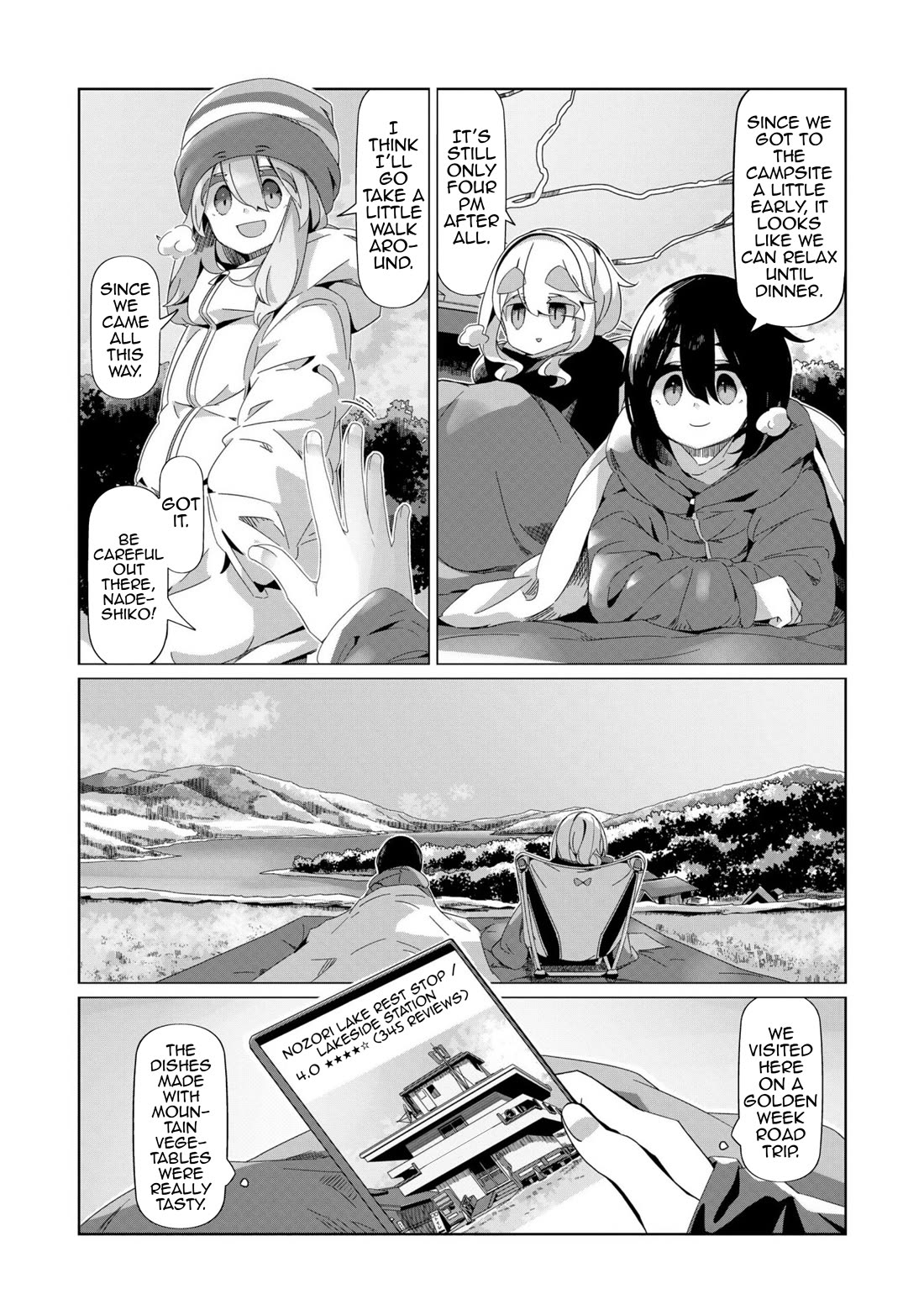 Yurucamp Chapter 97 page 10 - Chapter 97: Early Summer Winter Scenery at Lake Nozori