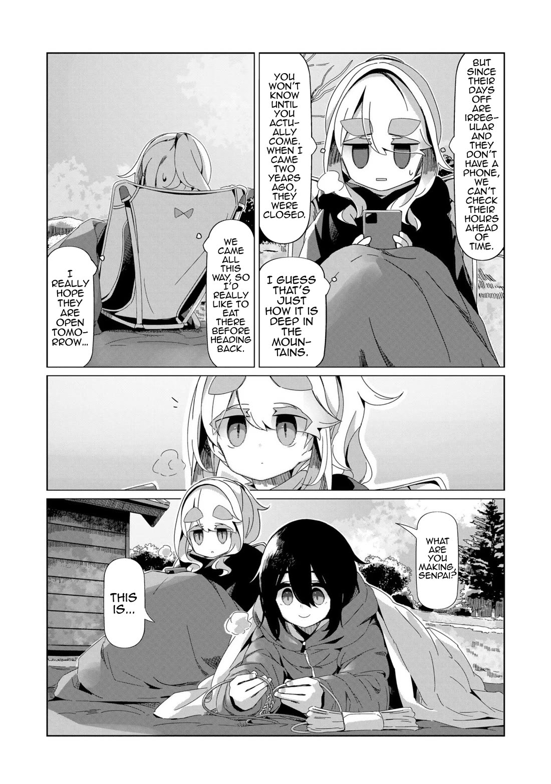 Yurucamp Chapter 97 page 11 - Chapter 97: Early Summer Winter Scenery at Lake Nozori