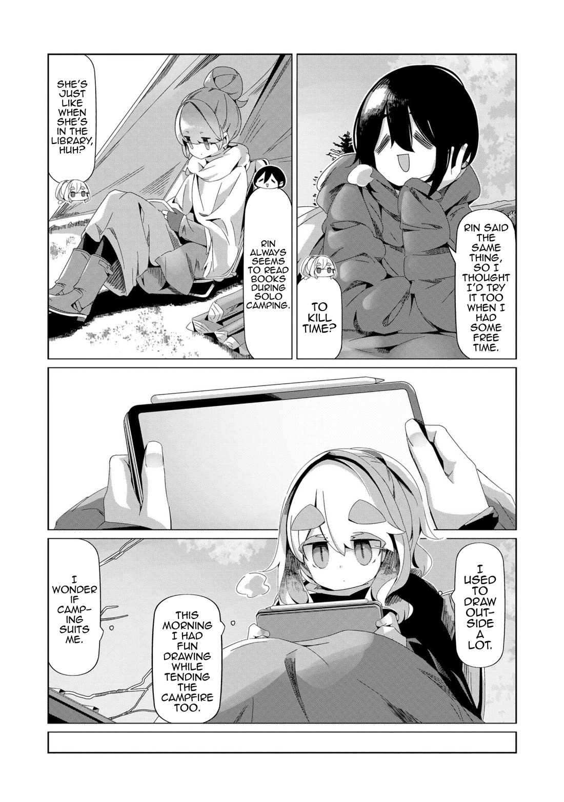 Yurucamp Chapter 97 page 13 - Chapter 97: Early Summer Winter Scenery at Lake Nozori