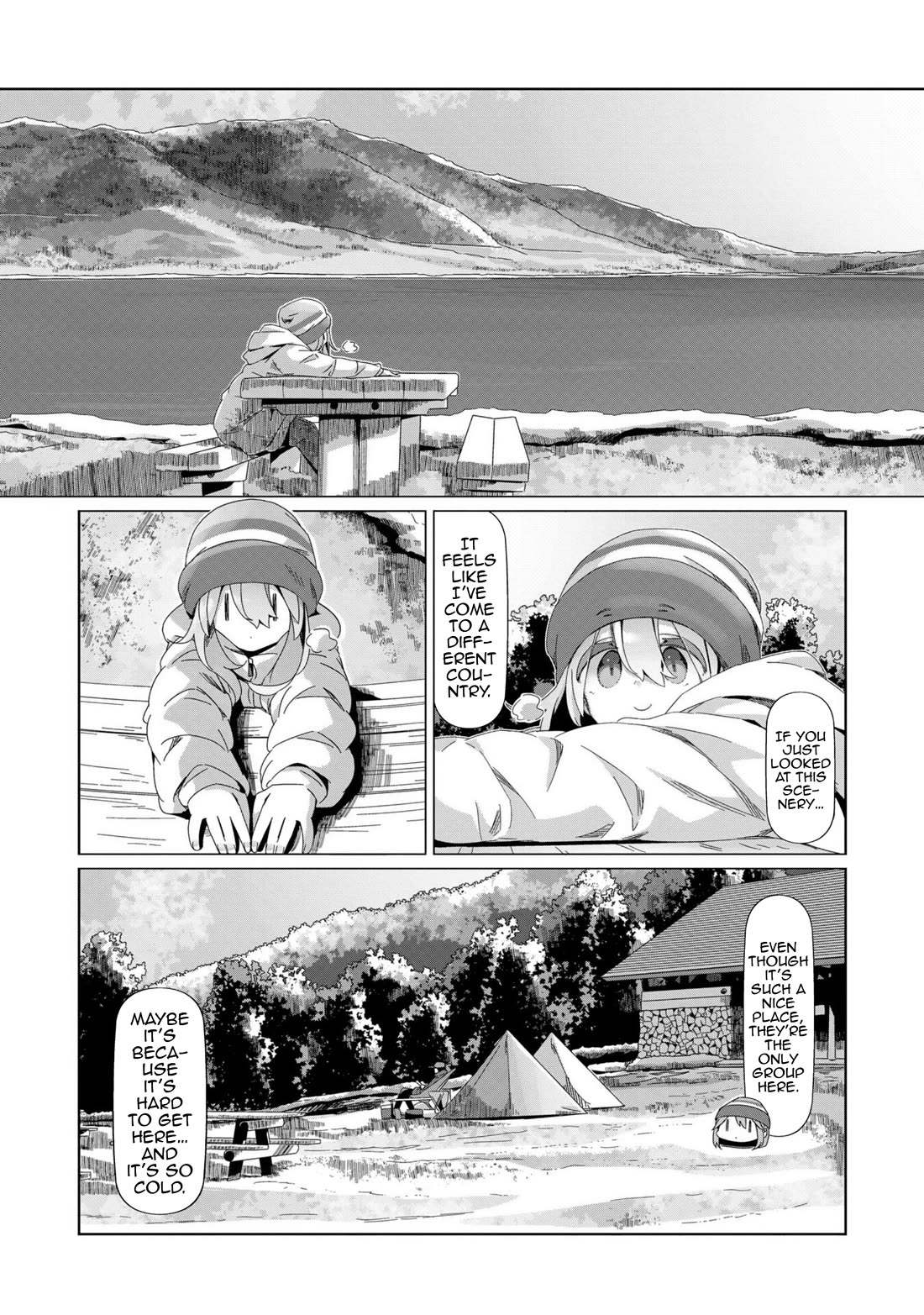 Yurucamp Chapter 97 page 19 - Chapter 97: Early Summer Winter Scenery at Lake Nozori